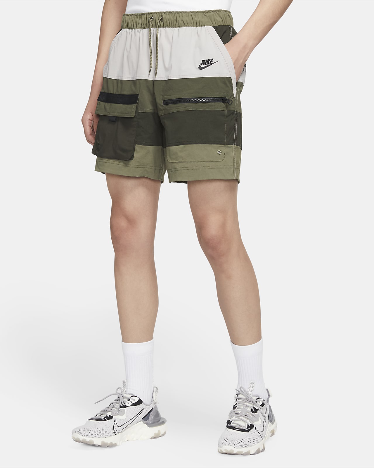men's nike sportswear camo woven shorts