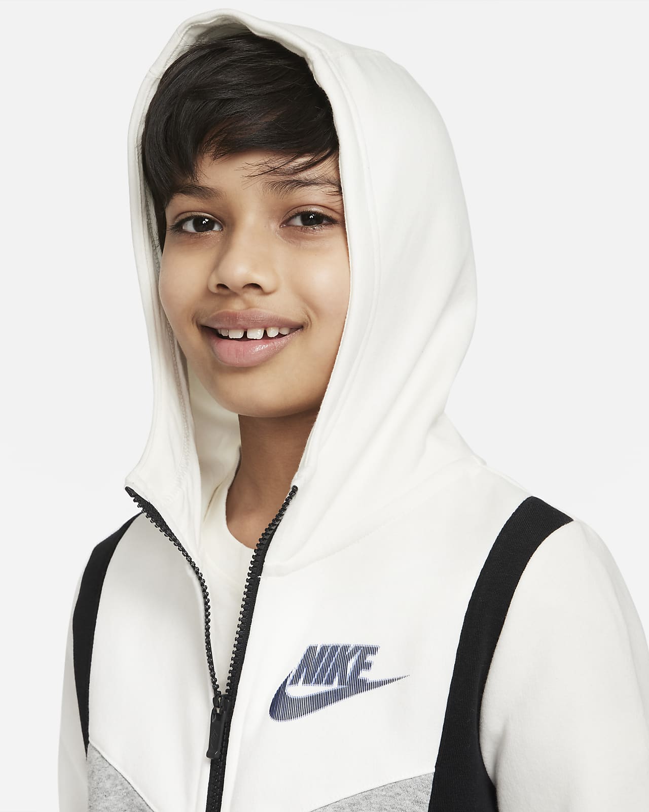 Nike Sportswear Older Kids' (Boys') Full-Zip Fleece Hoodie. Nike NZ
