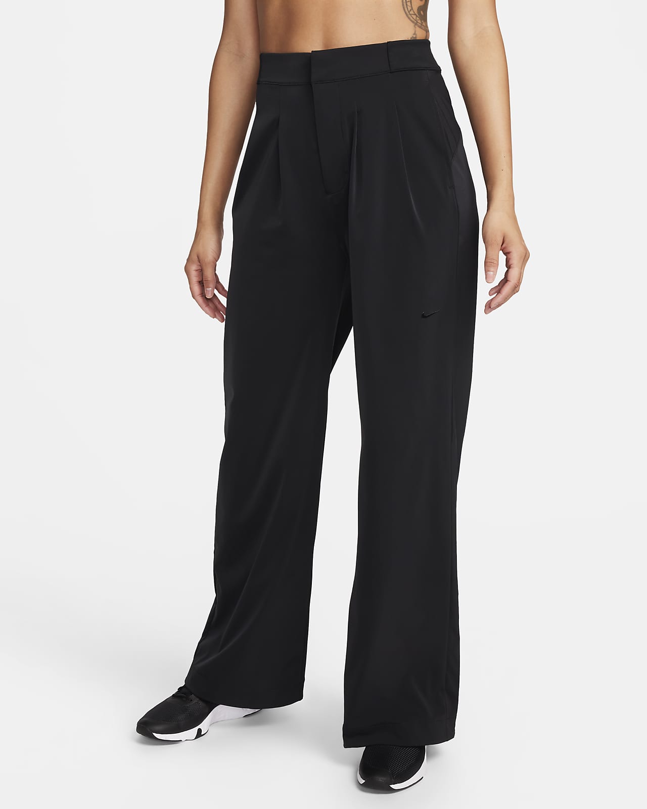 New Ladies Womens Trousers Work FULL Elasticated Stretch Waist Pull Up  Pants SLI | eBay