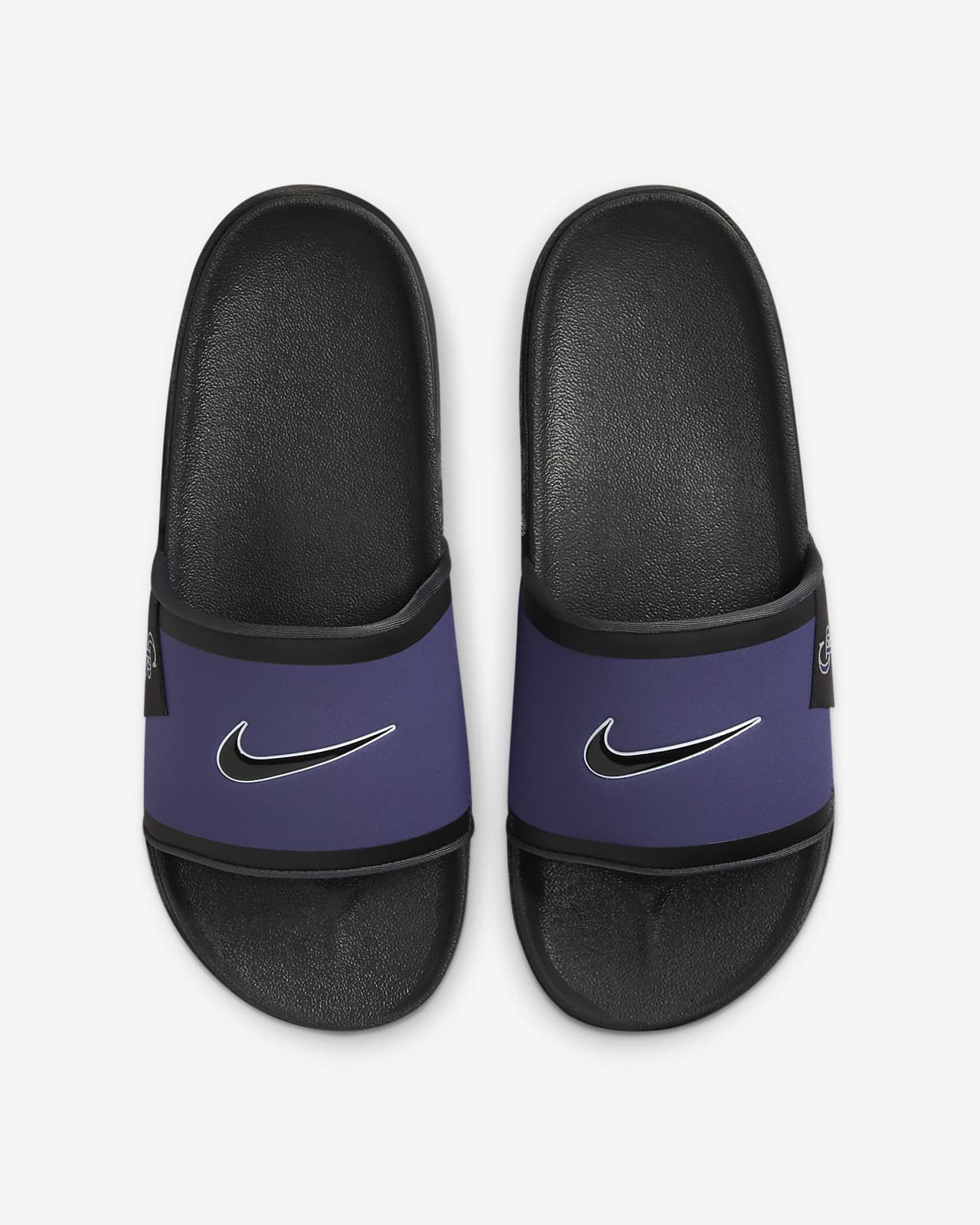 Dark purple 2025 nike slides