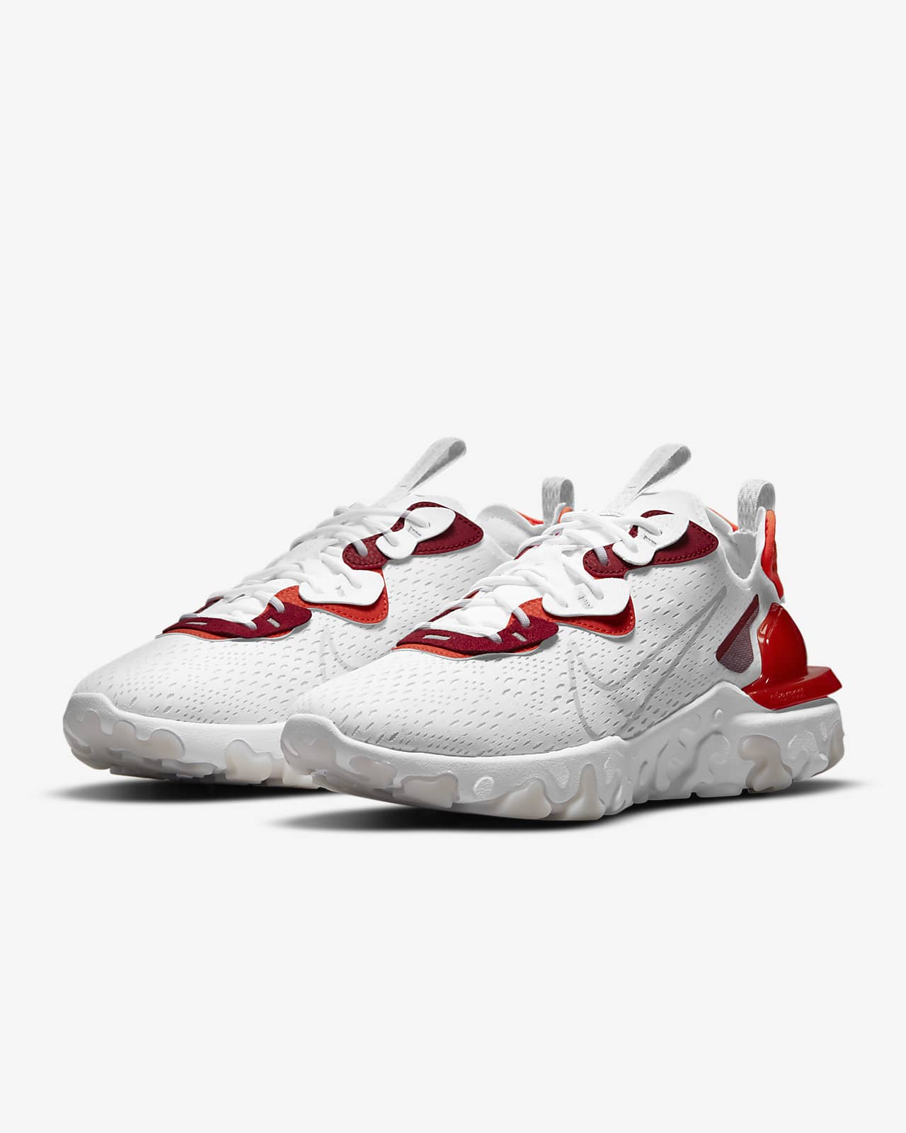 nike react vision red and white