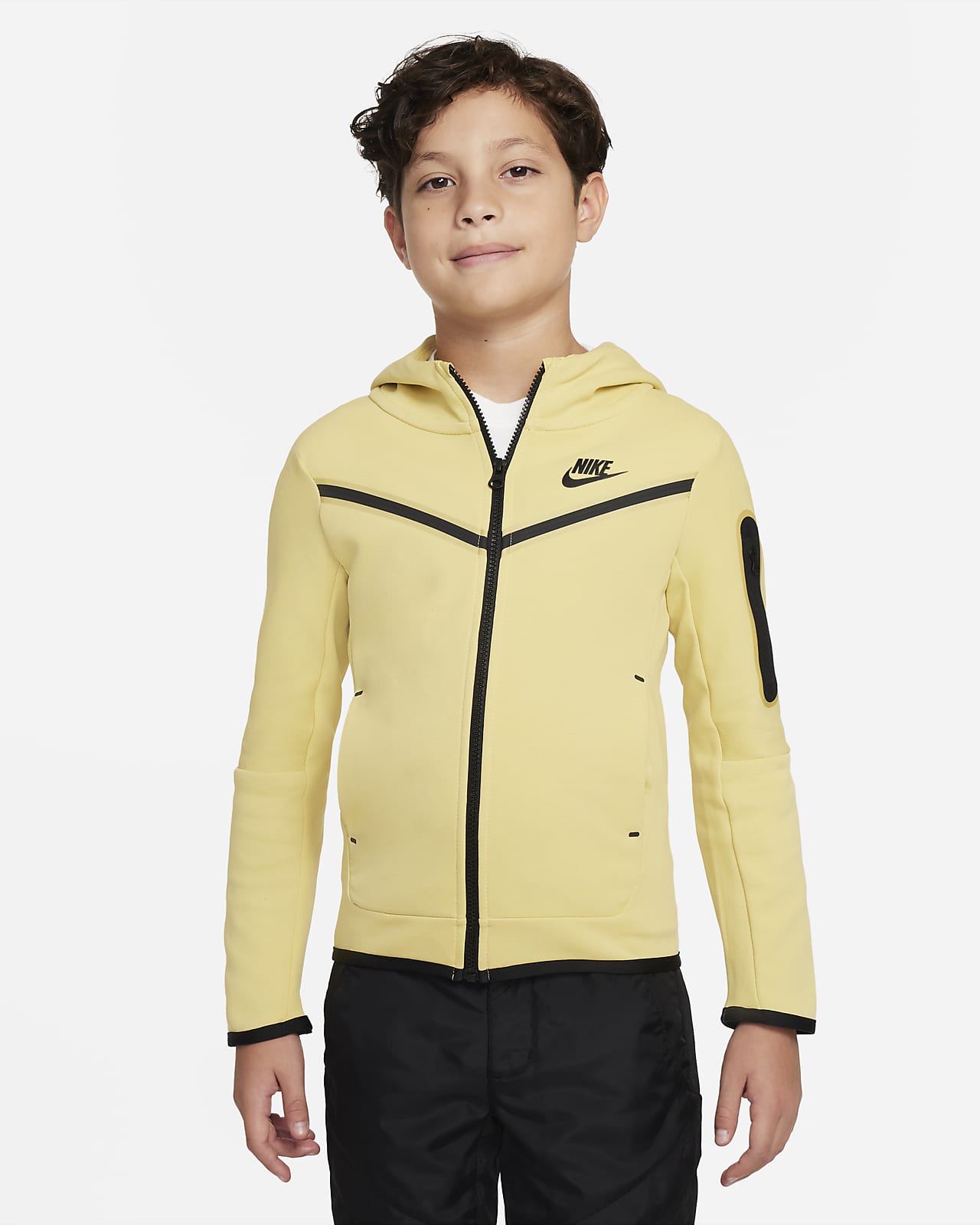 condoom Allemaal gebonden Nike Sportswear Tech Fleece Big Kids' (Boys') Full-Zip Hoodie. Nike.com