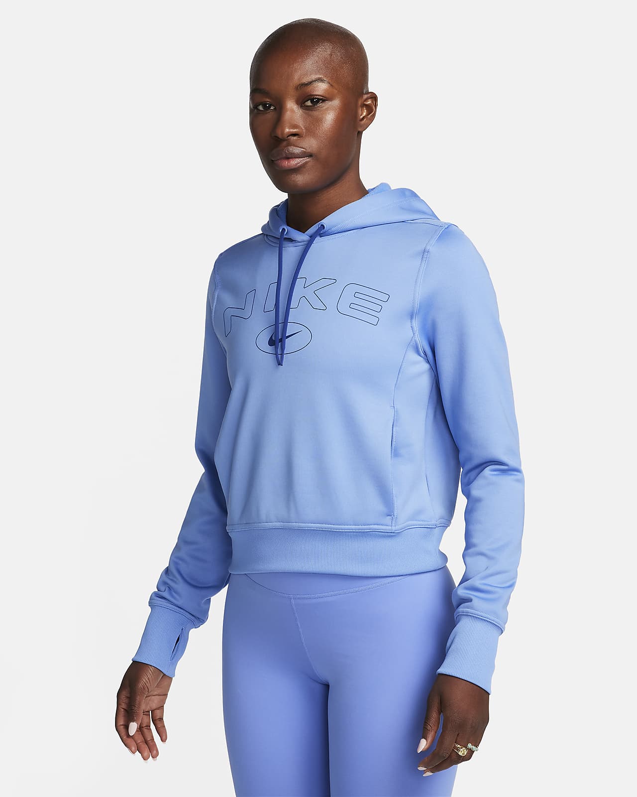 Nike Women's Therma Pullover Hoodie (US, Alpha, X-Small, Regular, Regular,  Black/White) at  Women's Clothing store