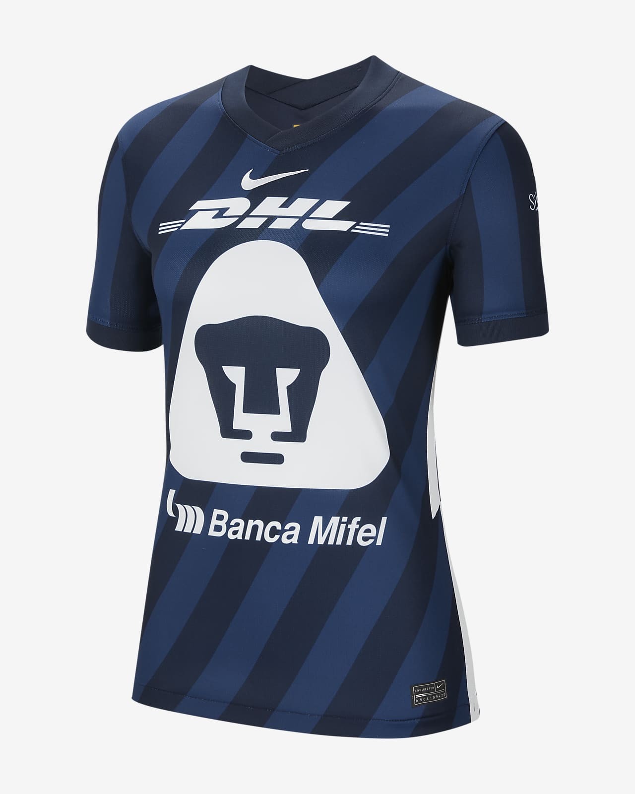 Camiseta de fútbol para mujer Pumas UNAM Stadium 2020/21 de visitante. Nike  MX