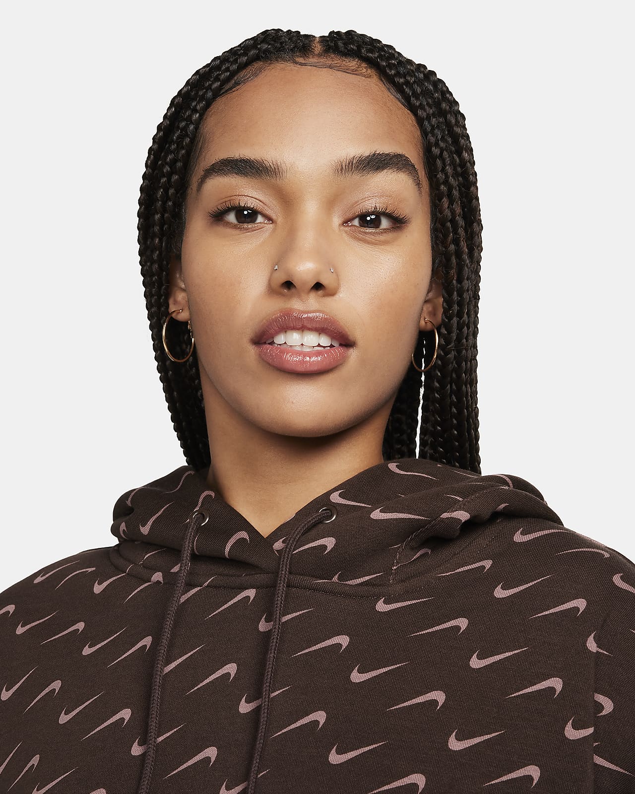 Sweat a capuche imprimé femme sales