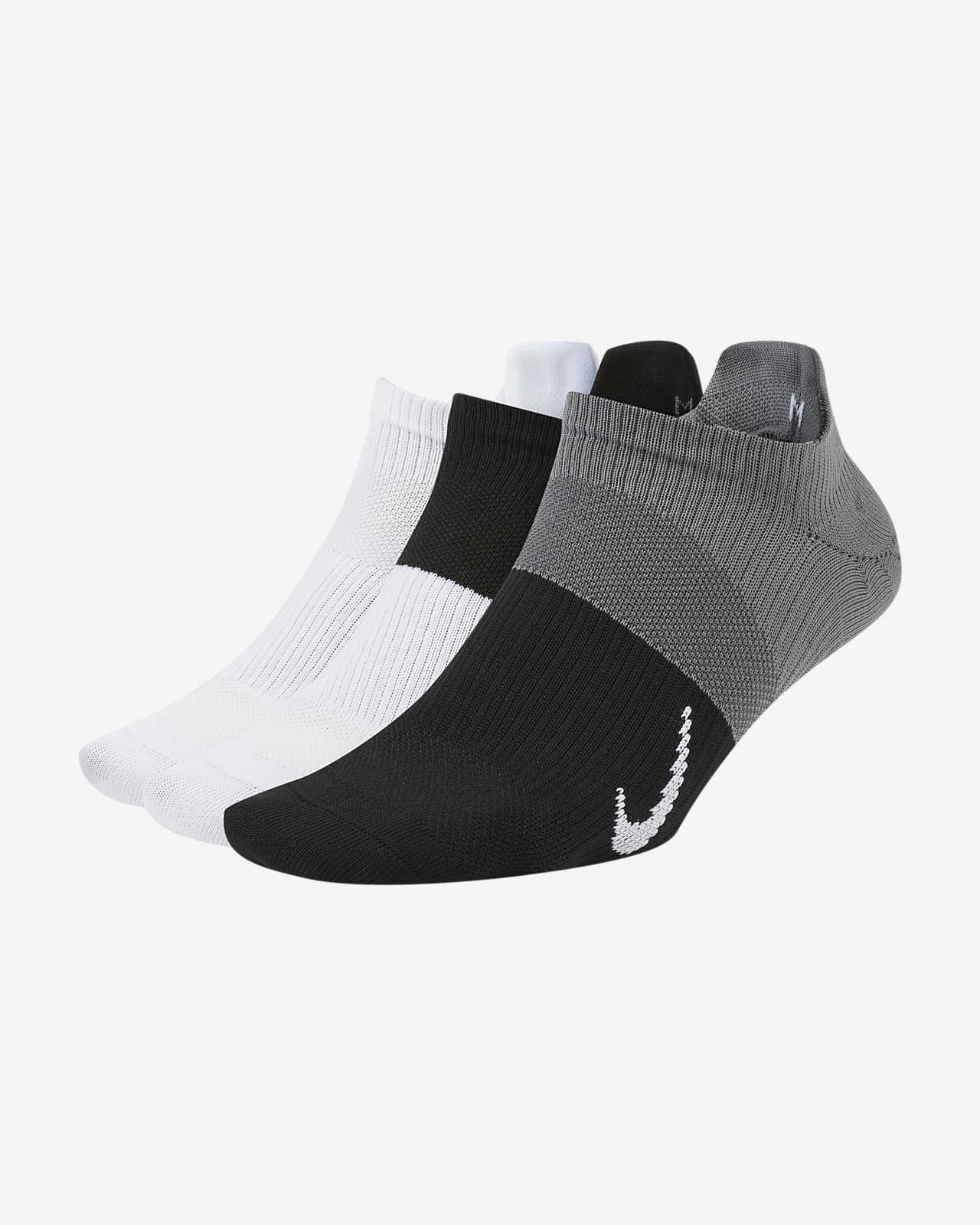 Nike Plus Lightweight Training No-Show Socks (3 Pairs). Nike LU
