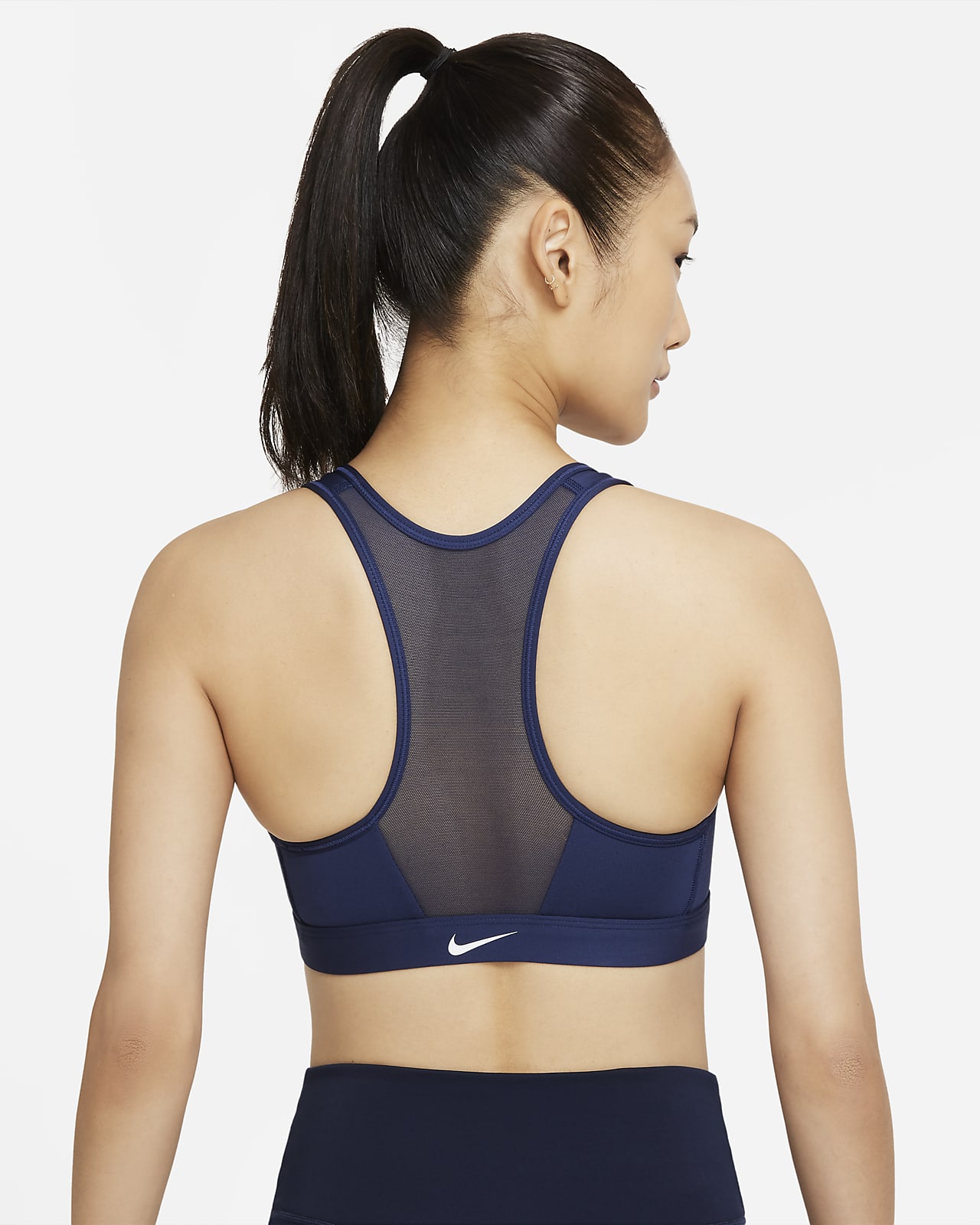 Nike DriFIT Swoosh ZipFront Women's MediumSupport Padded Sports Bra