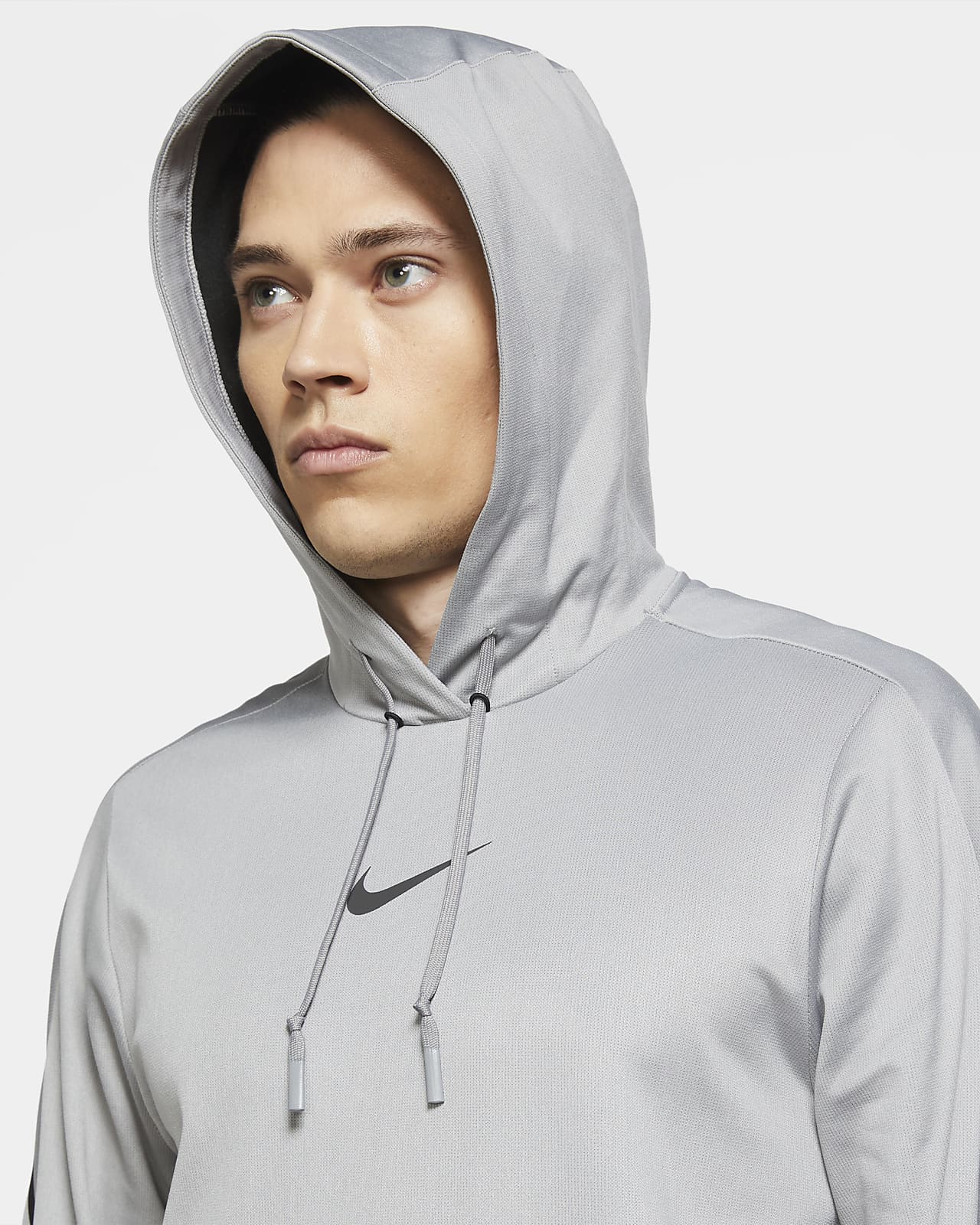 grey nike pullover hoodie men's