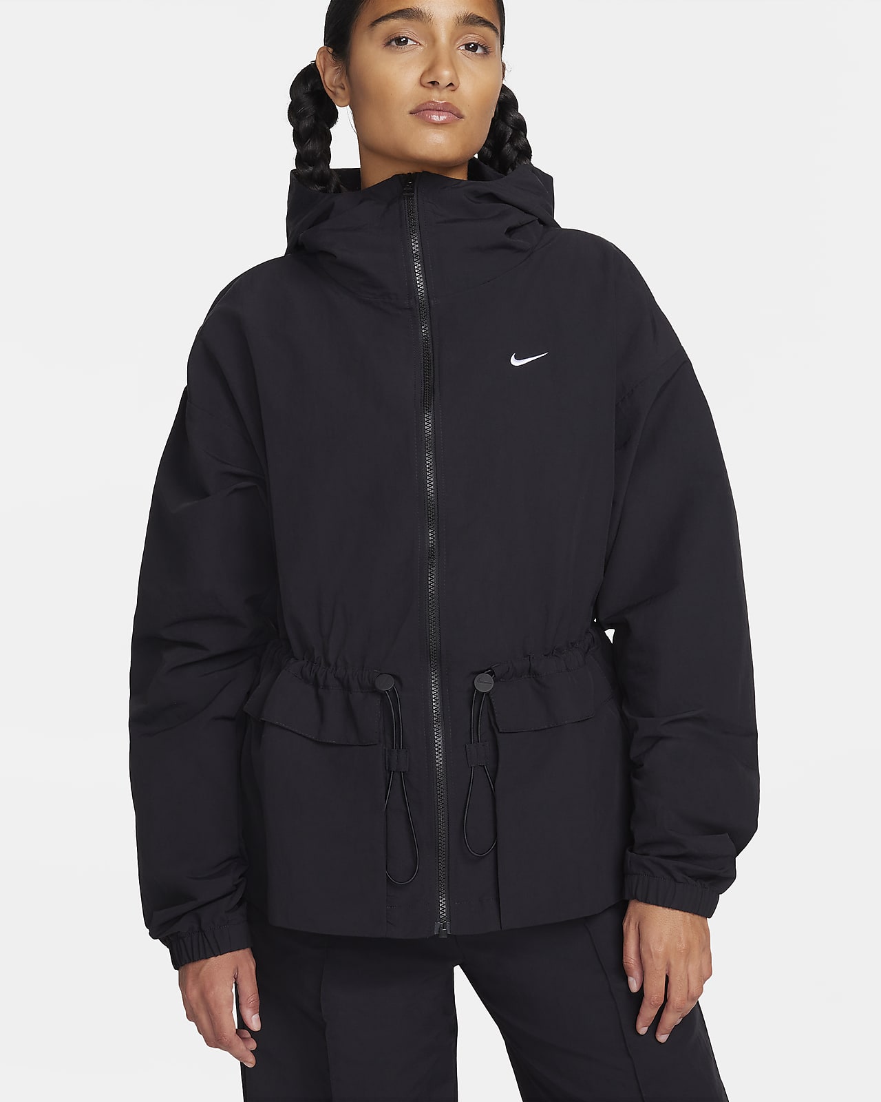 Nike windrunner 2025 dames zwart wit