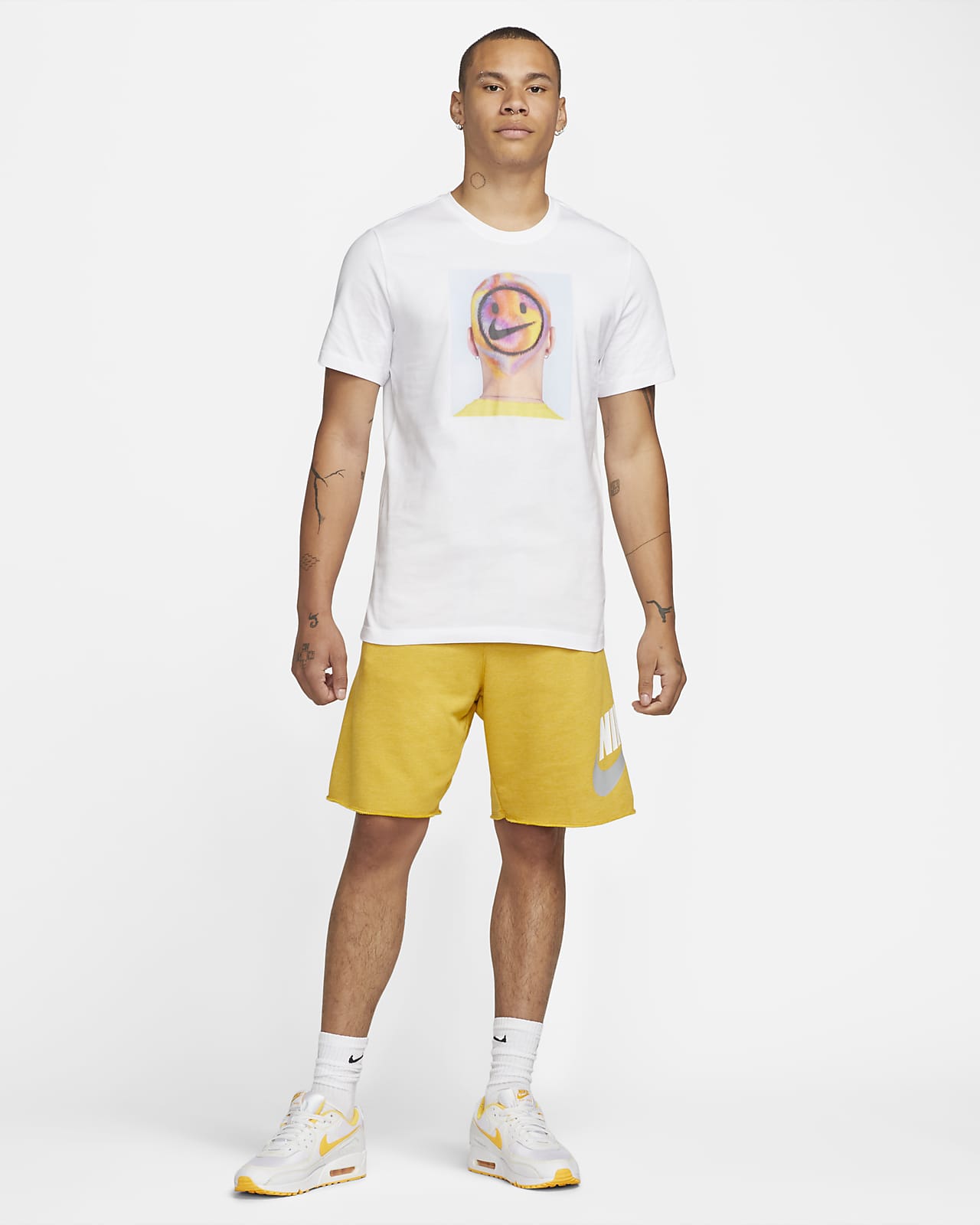 t shirt nike uomo giallo