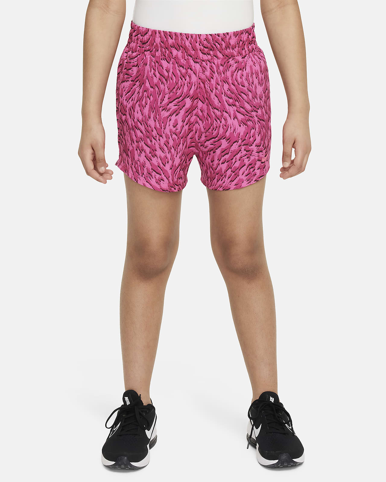 Nike One geweven shorts met hoge taille voor meisjes