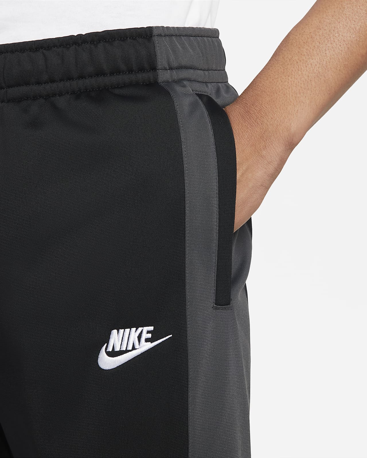 Nike tribute poly tracksuit in black sale