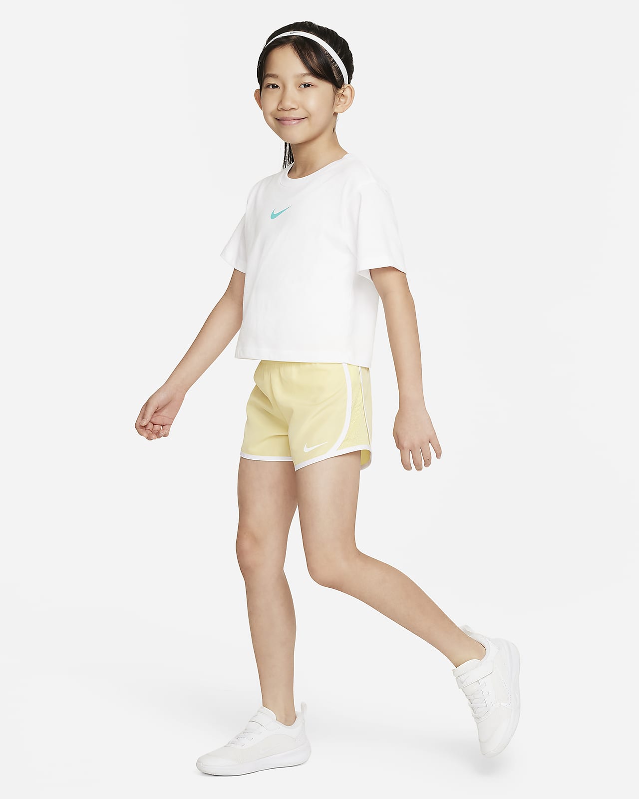 Nike Little Girls Dri FIT Printed Tempo Running Shorts (P(327358