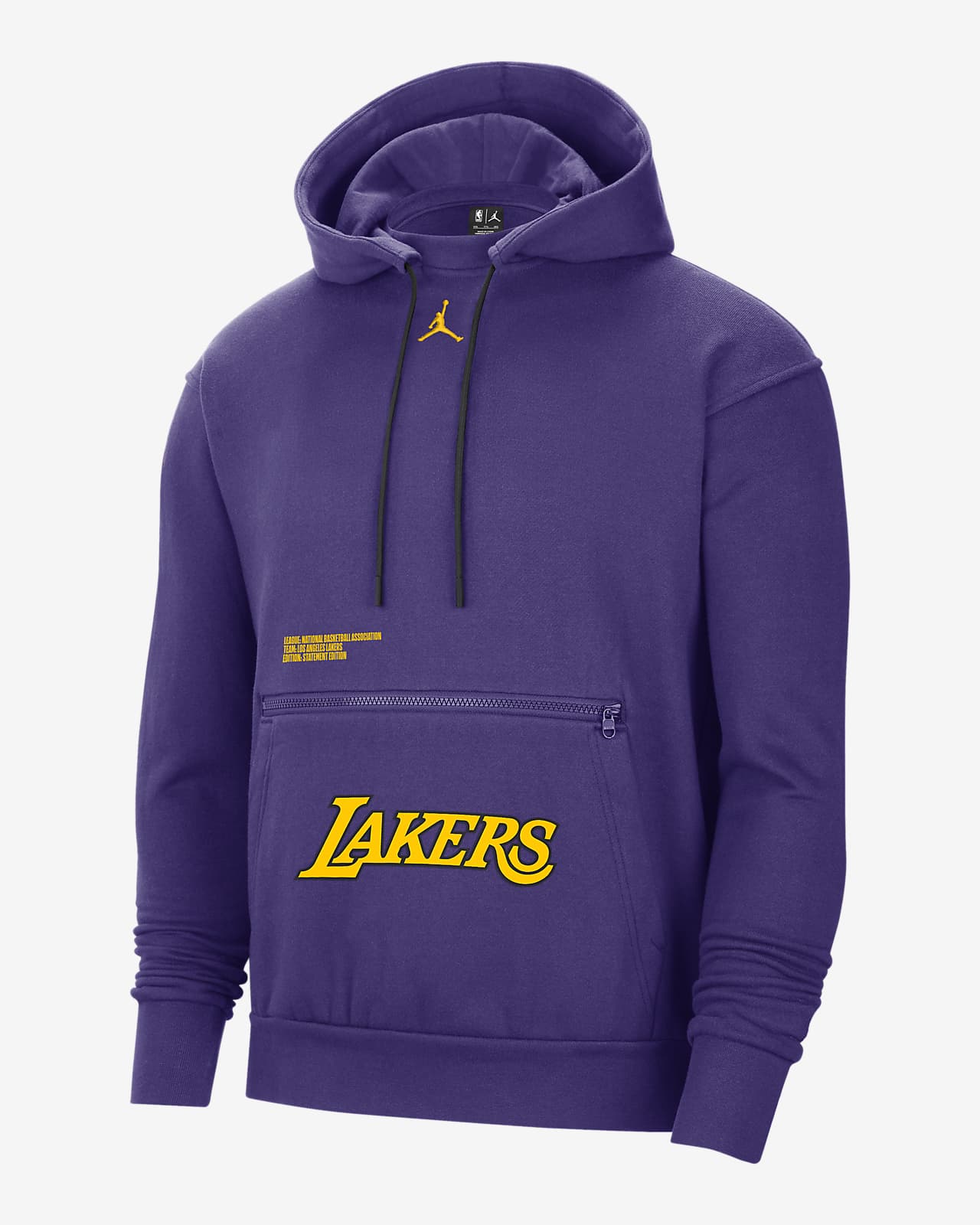 Los Angeles Lakers Statement Sudadera con capucha de tejido Fleece Jordan NBA Hombre. Nike ES