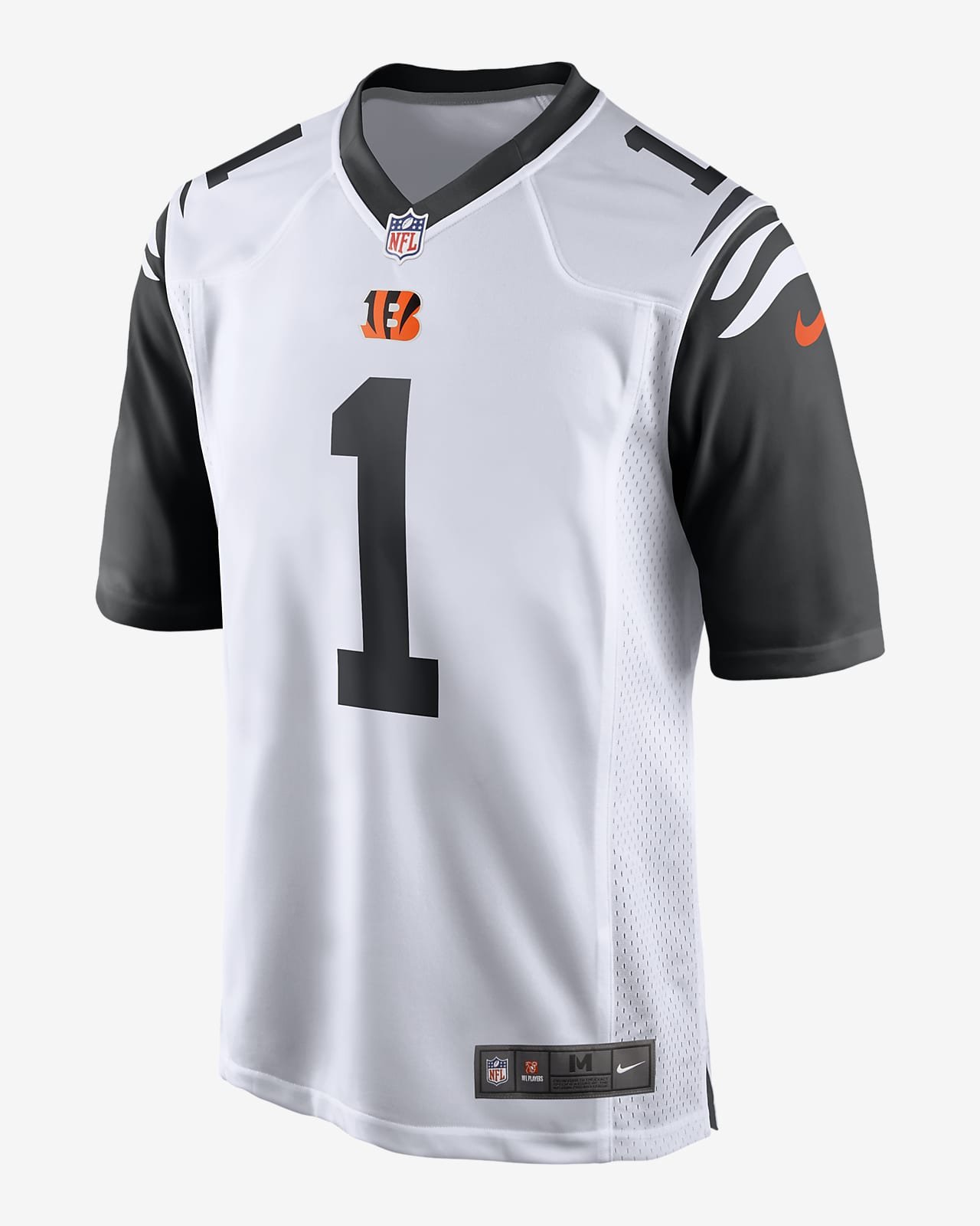 Nike Cincinnati Bengals 1 Ja'Marr Chase White 2022 Super Bowl LVI Vapor  Limited Men Jersey