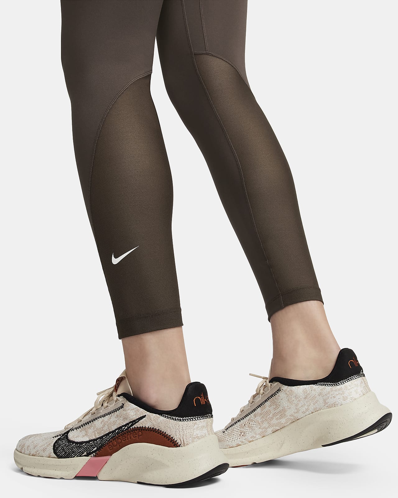 Nike, Pro Women's Mid-Rise Mesh-Panelled Leggings, Performance Tights