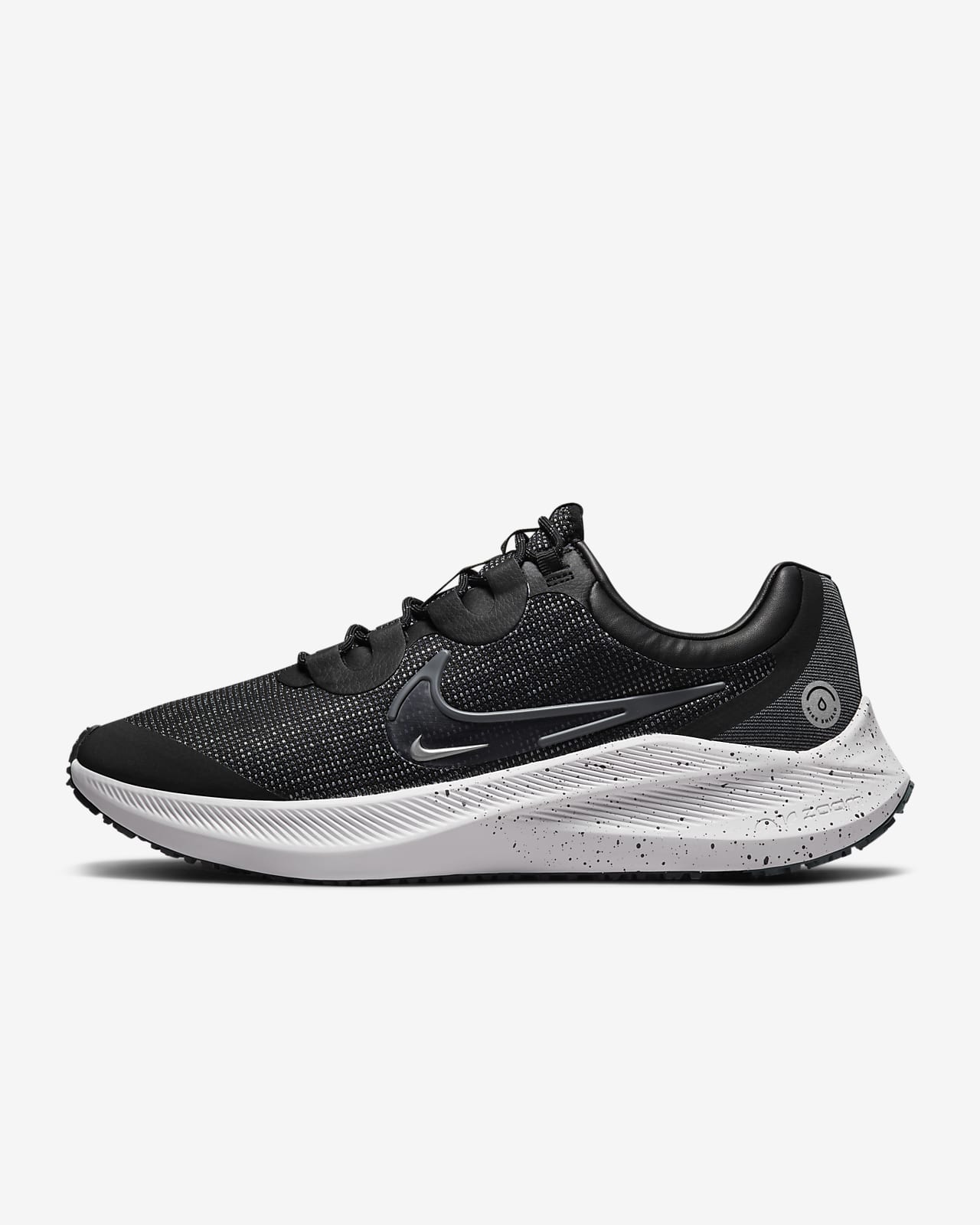 Nike Performance ZOOM WINFLO SHIELD Neutral Running Shoes Black/iron ...