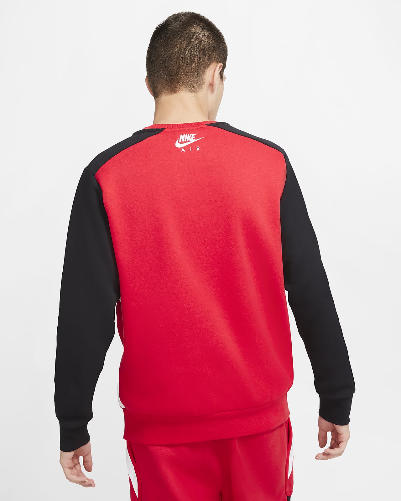 nike air men's fleece crew sweatshirt