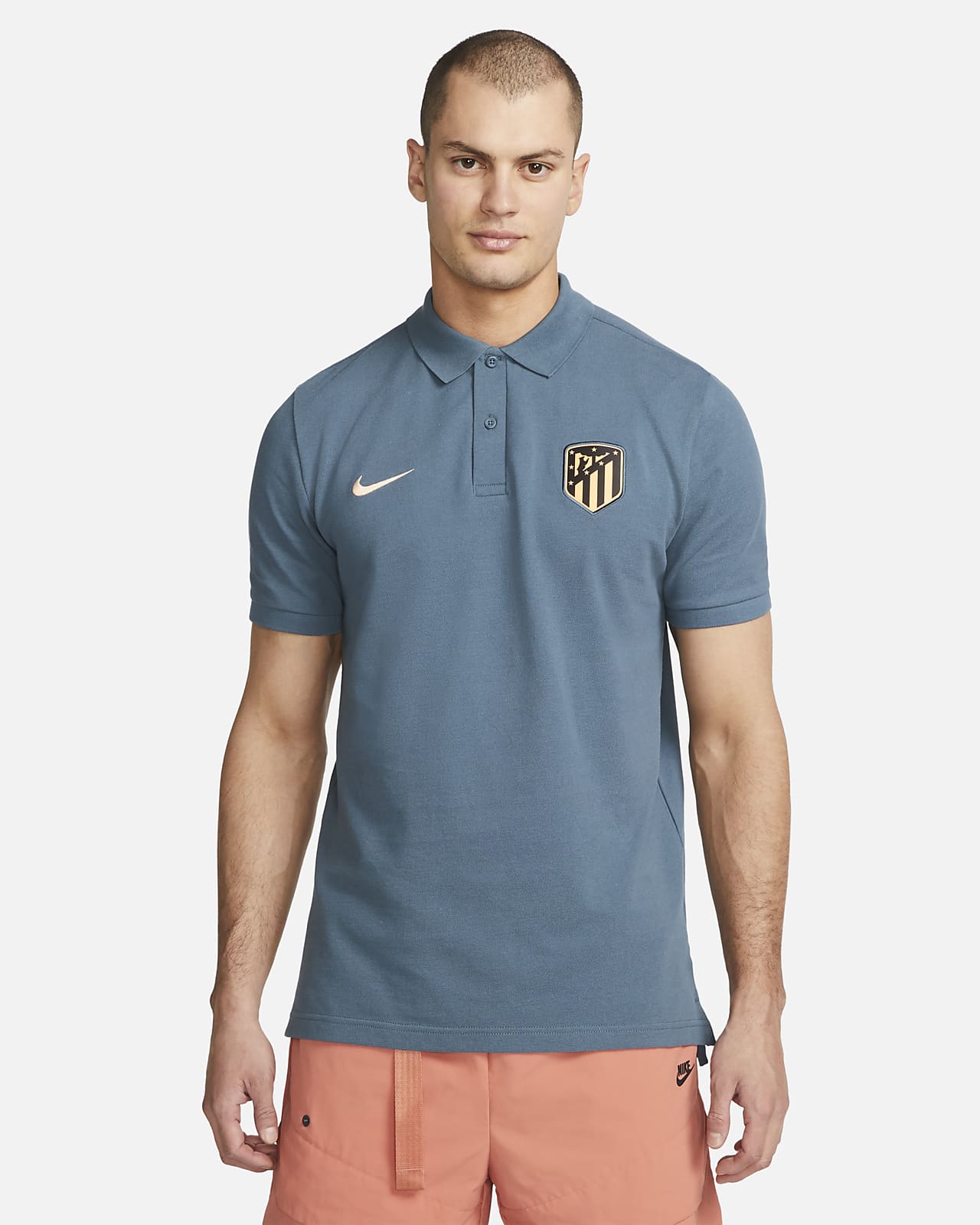 Atlético Madrid Herren-Poloshirt. Nike LU