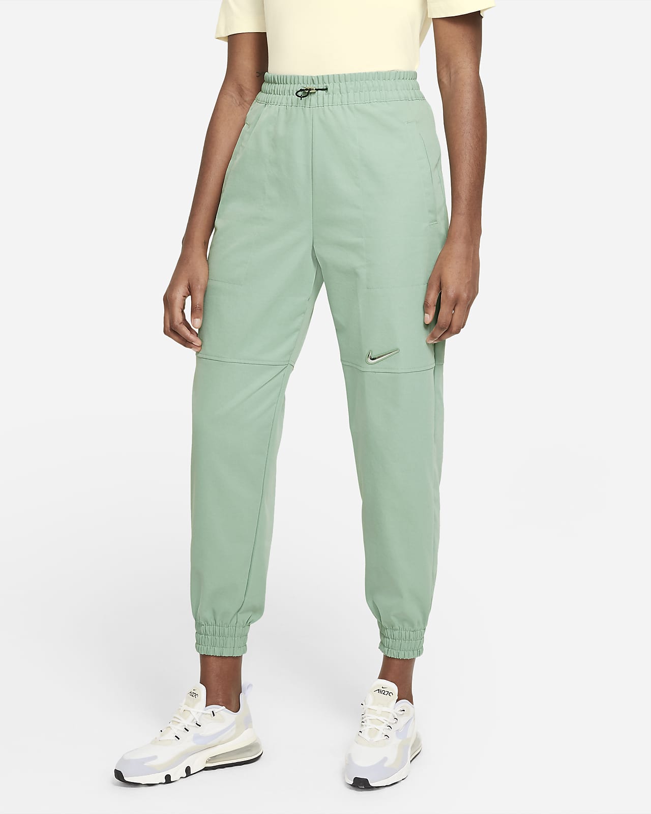 women's nike sportswear woven swoosh jogger pant