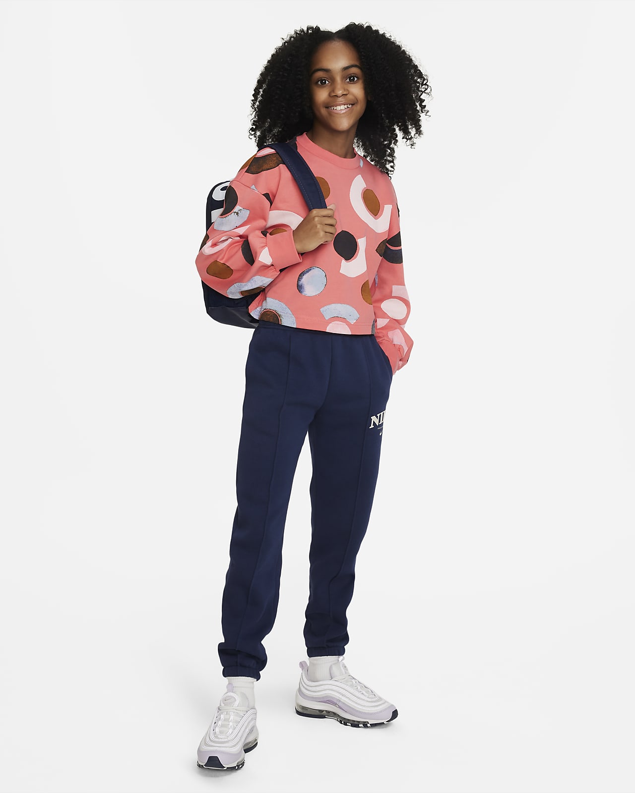 Maglia corta a manica lunga Nike Sportswear Ragazza
