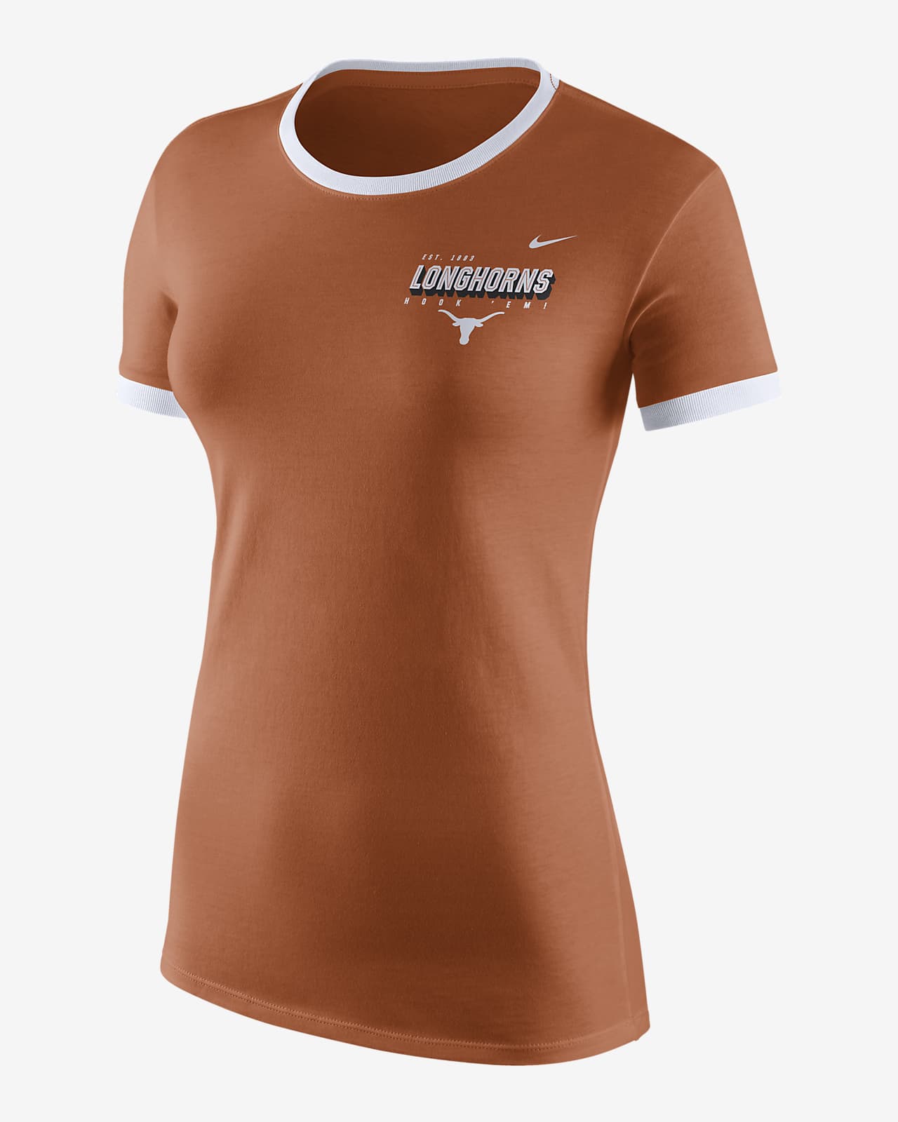 orange nike shirt women's