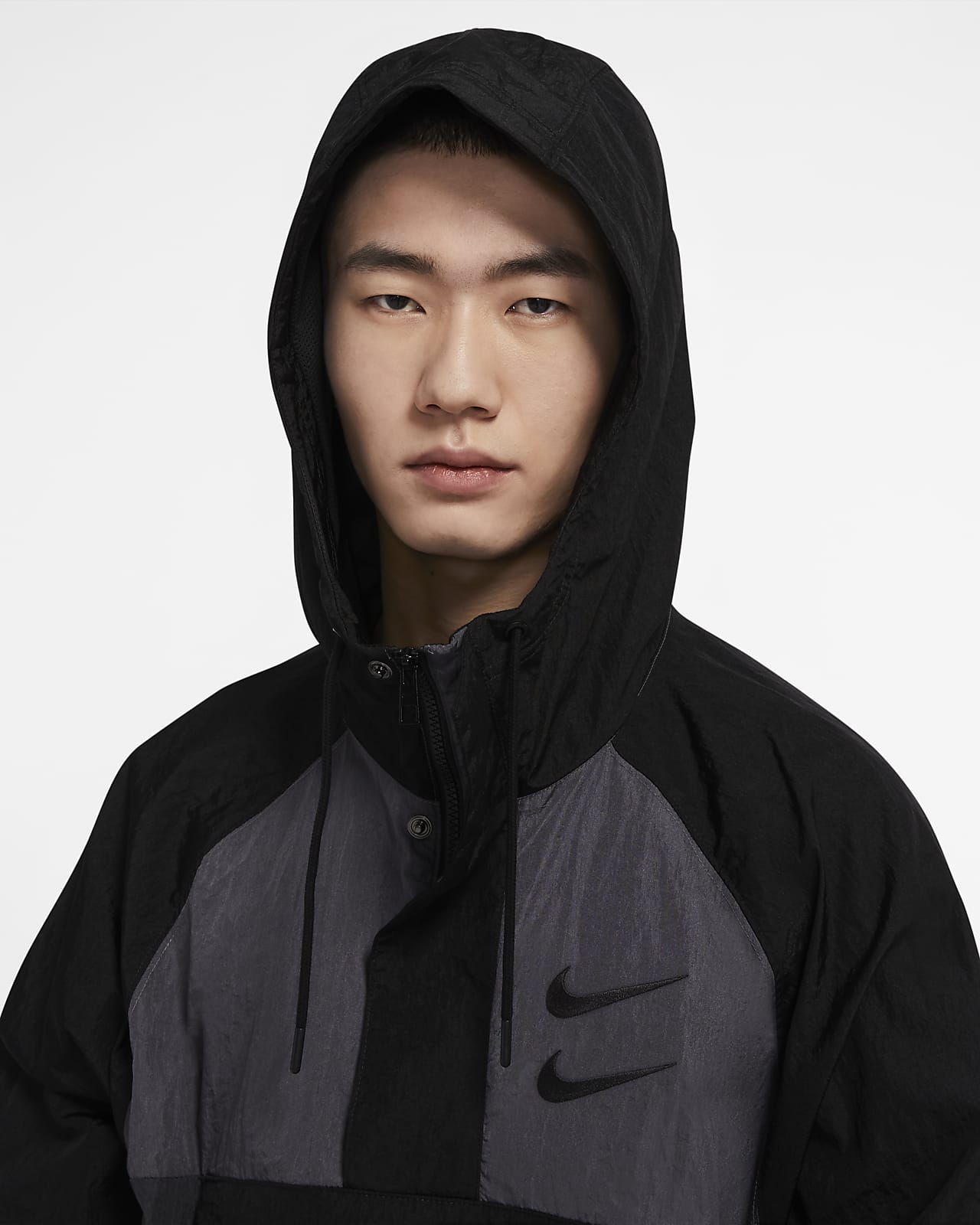 Nike Sportswear Swoosh Men's Woven Jacket. Nike NO Nike Sportswear Swoosh Men's Woven Hooded Jacket. Nike NO