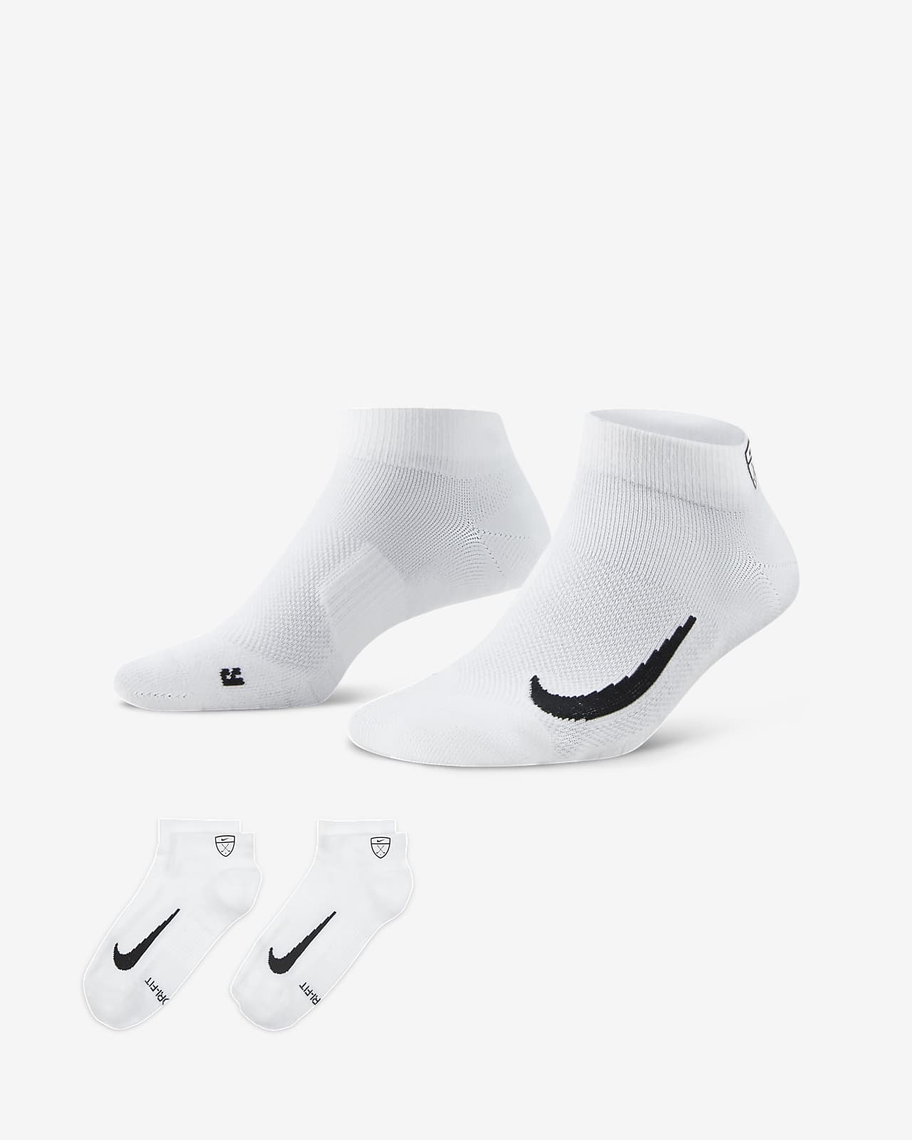 Nike Multiplier Low Golf Quarter Socks (2 Pairs)