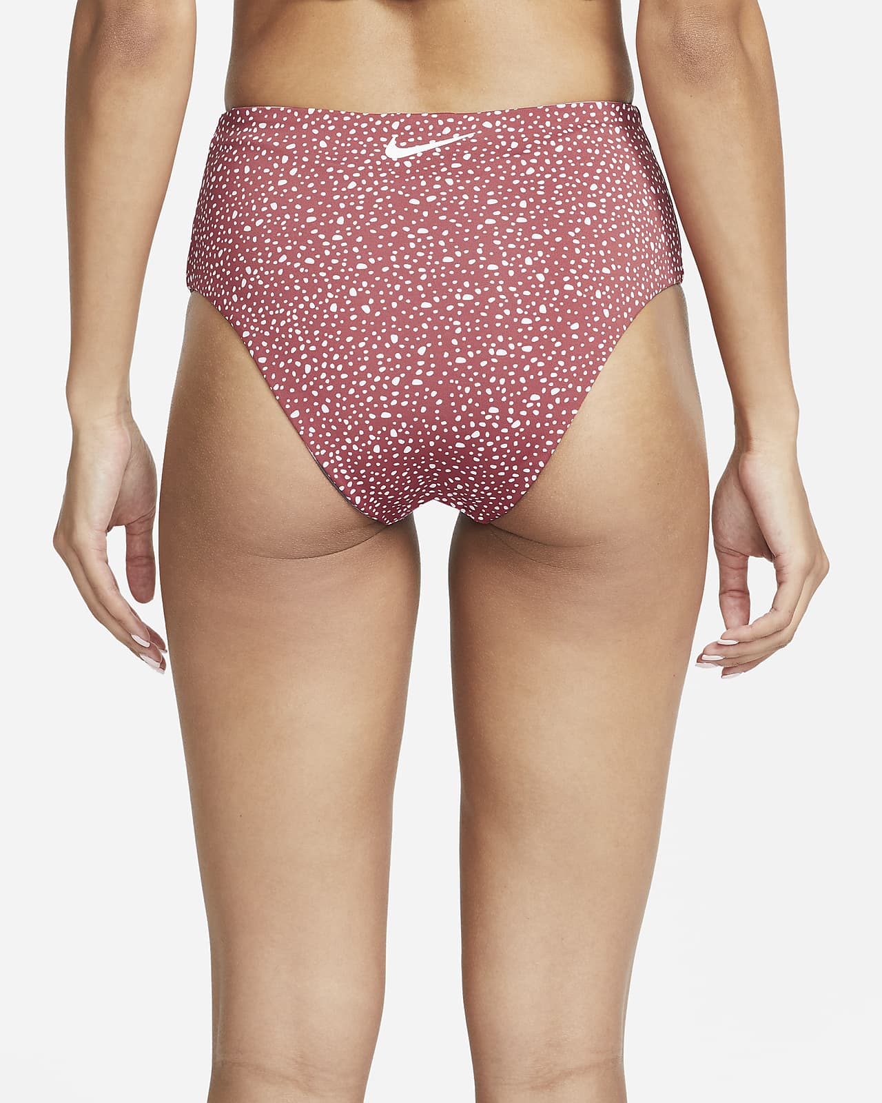 Vendbar Nike Adventure-bikiniunderdel høj talje og frækt design Nike DK