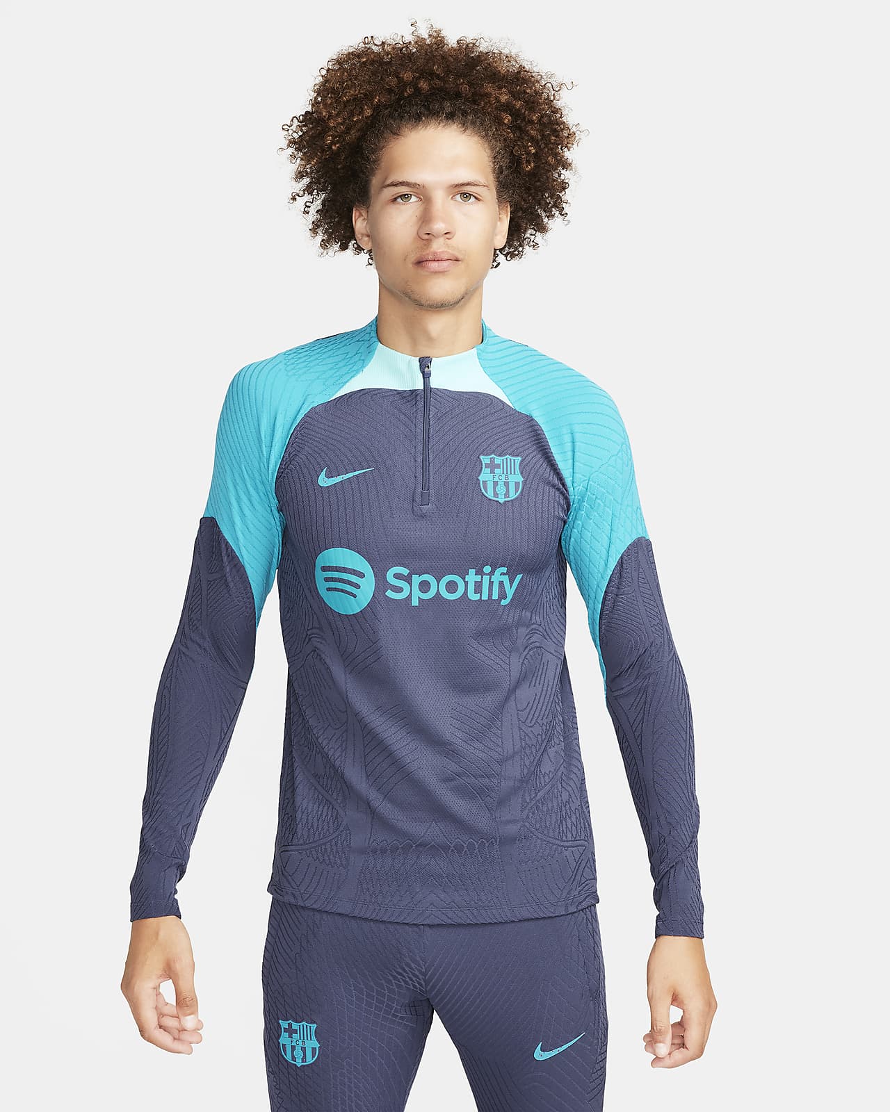 Ανδρική ποδοσφαιρική μπλούζα προπόνησης Nike Dri-FIT ADV εναλλακτικής εμφάνισης Μπαρτσελόνα Strike Elite