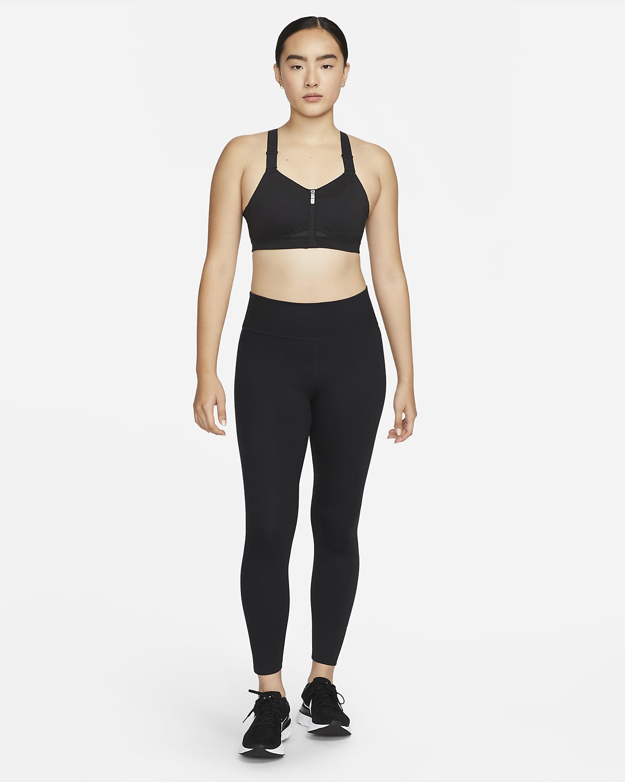 Nike Alpha Women's High-Support Padded Zip-Front Sports Bra. Nike MY