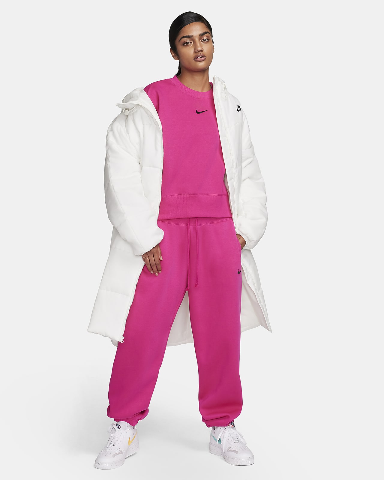 Nike Swoosh Placer - Rosa - Camisola Térmica Mulher