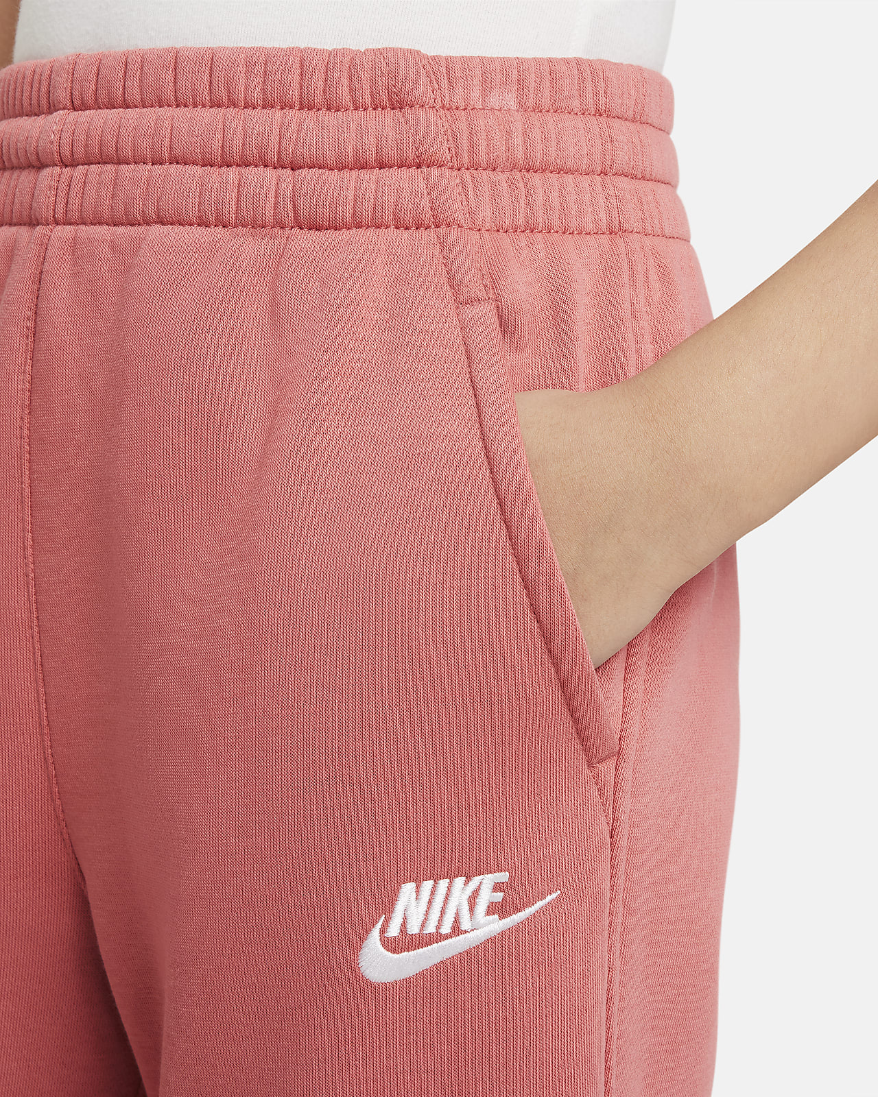 Nike Older Girls Trend Fleece Leggings - Purple