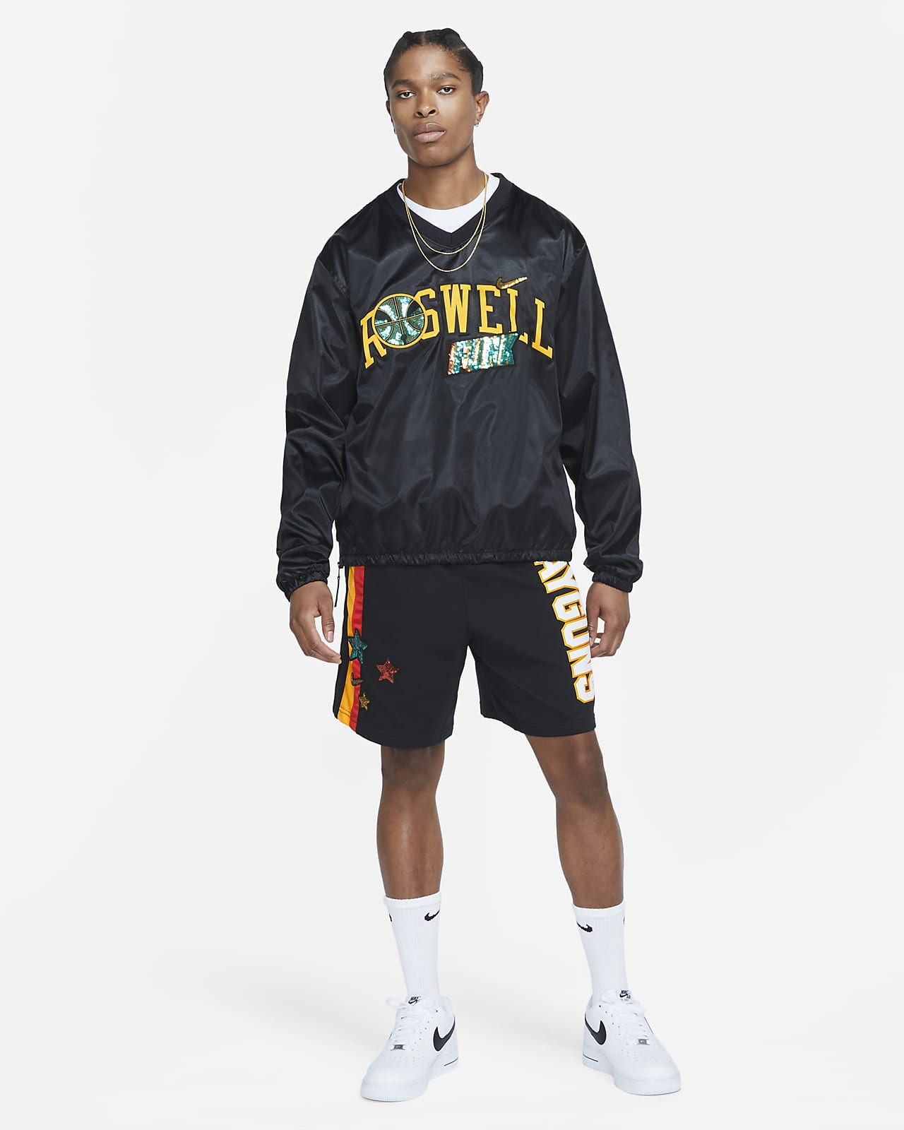 orange nike basketball shorts