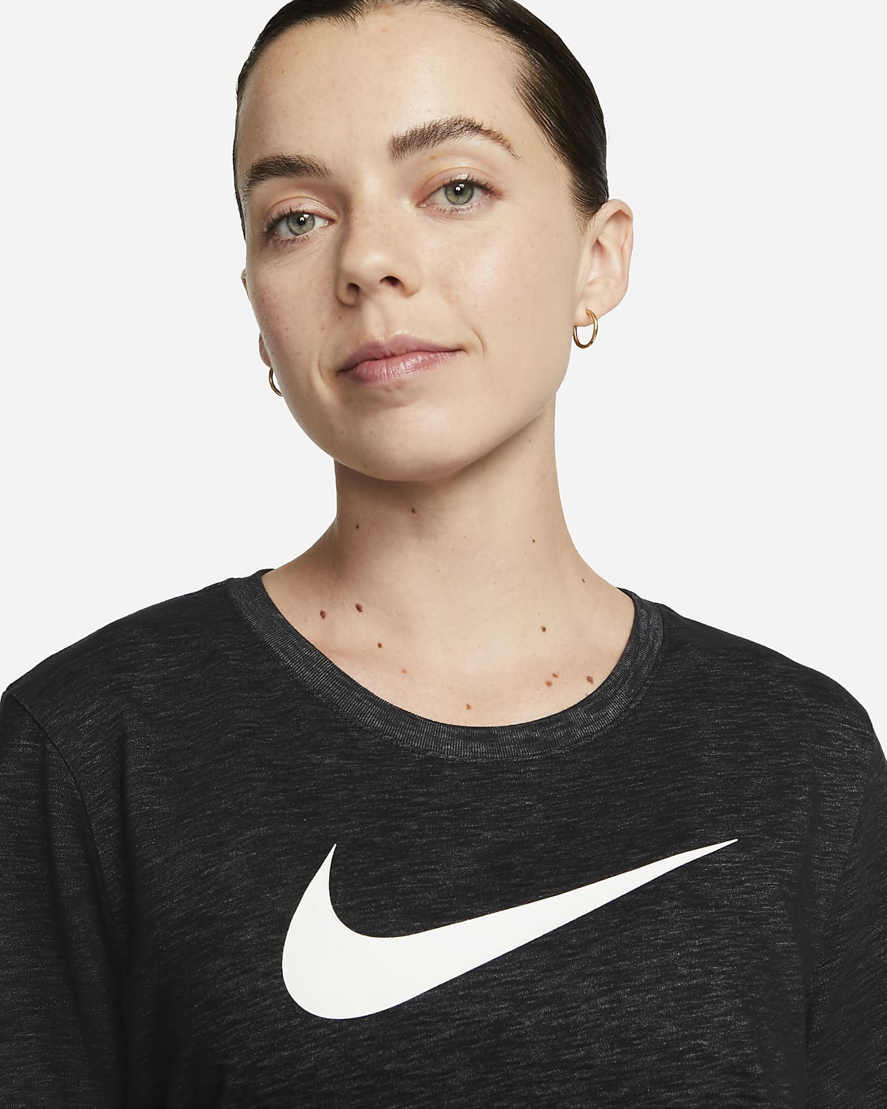 Nike Pro Dri-fit Swoosh Women's Med Black/clear –