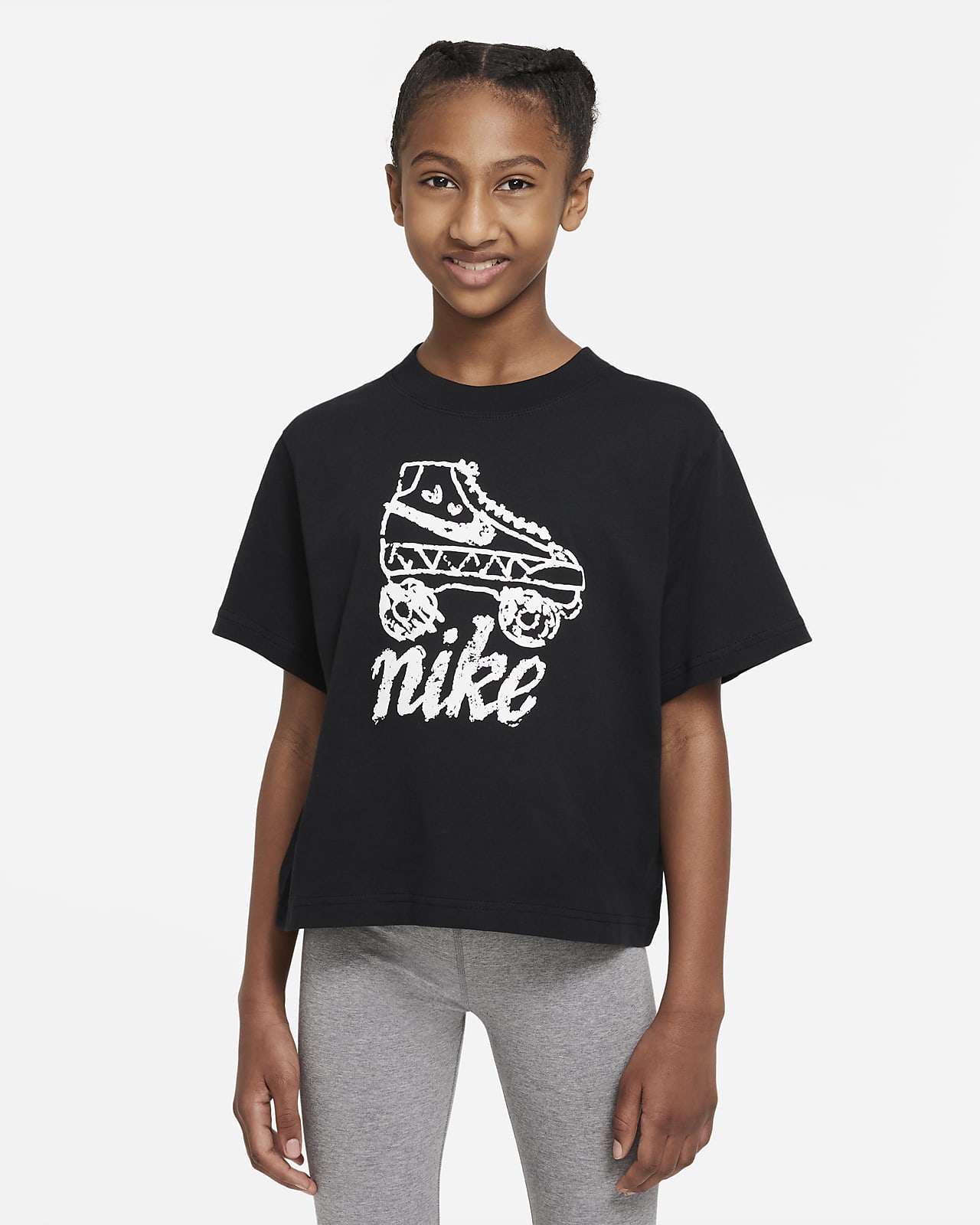 Nike Sportswear Icon Clash Older Kids' (Girls') T-Shirt. Nike ID