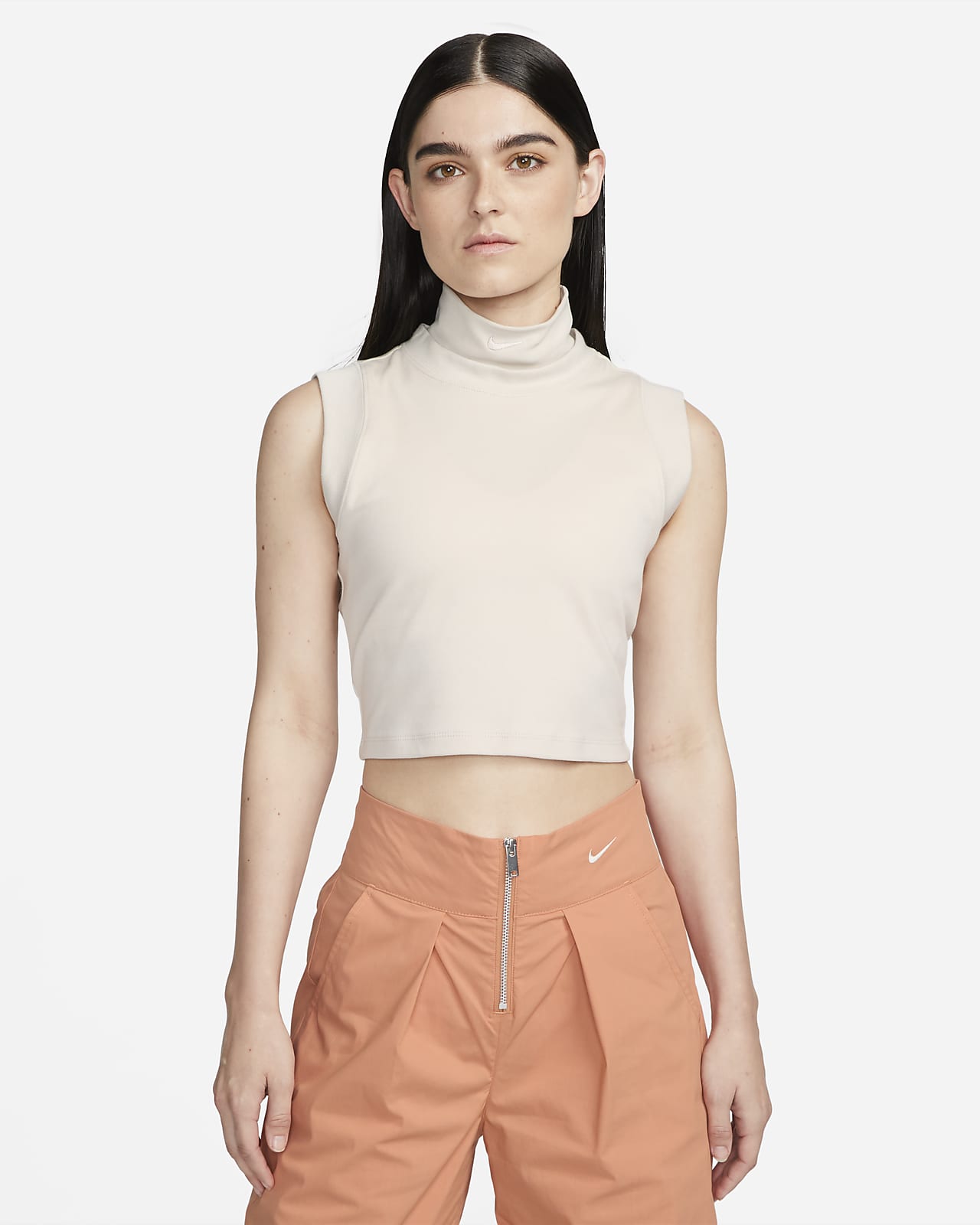 Nike cropped shop mock neck