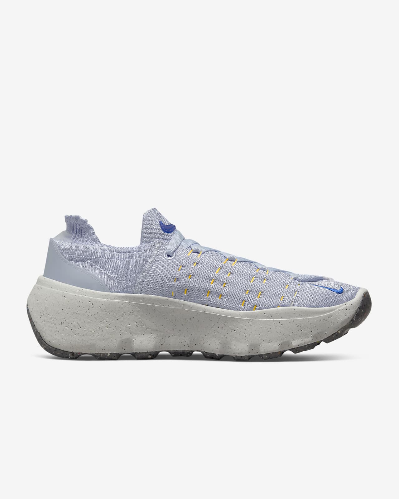 nike space hippie 04 flyknit sneakers in gray