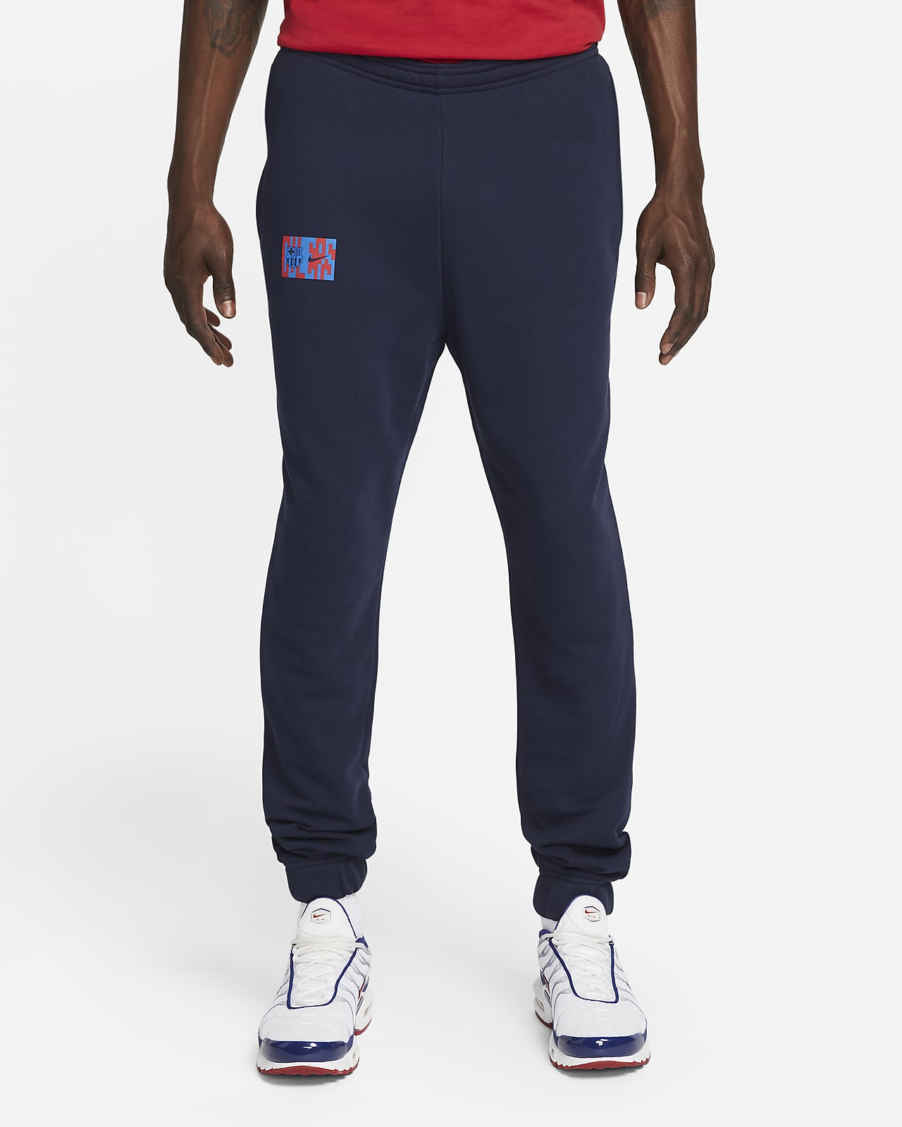 FC Barcelona Men's French Terry Soccer Pants.