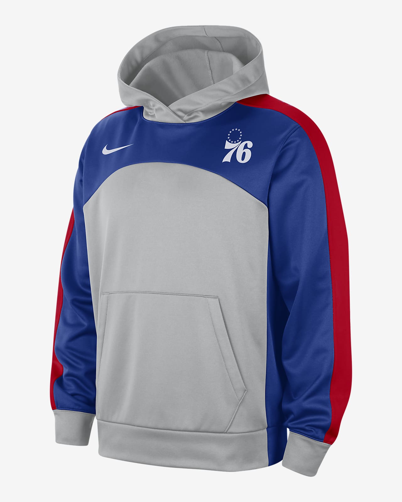 Sudadera con gorro Nike Therma FIT de la NBA con gr fico para hombre Philadelphia 76ers Starting 5