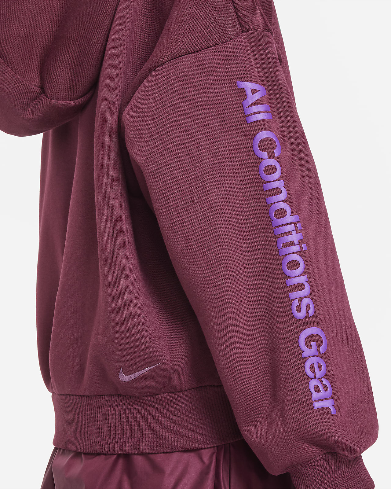 Nike ACG Icon Fleece 大童套頭連帽上衣。Nike TW