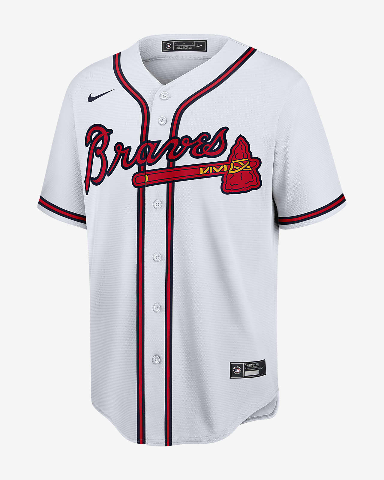 Camiseta de béisbol réplica para hombre MLB Atlanta Braves.