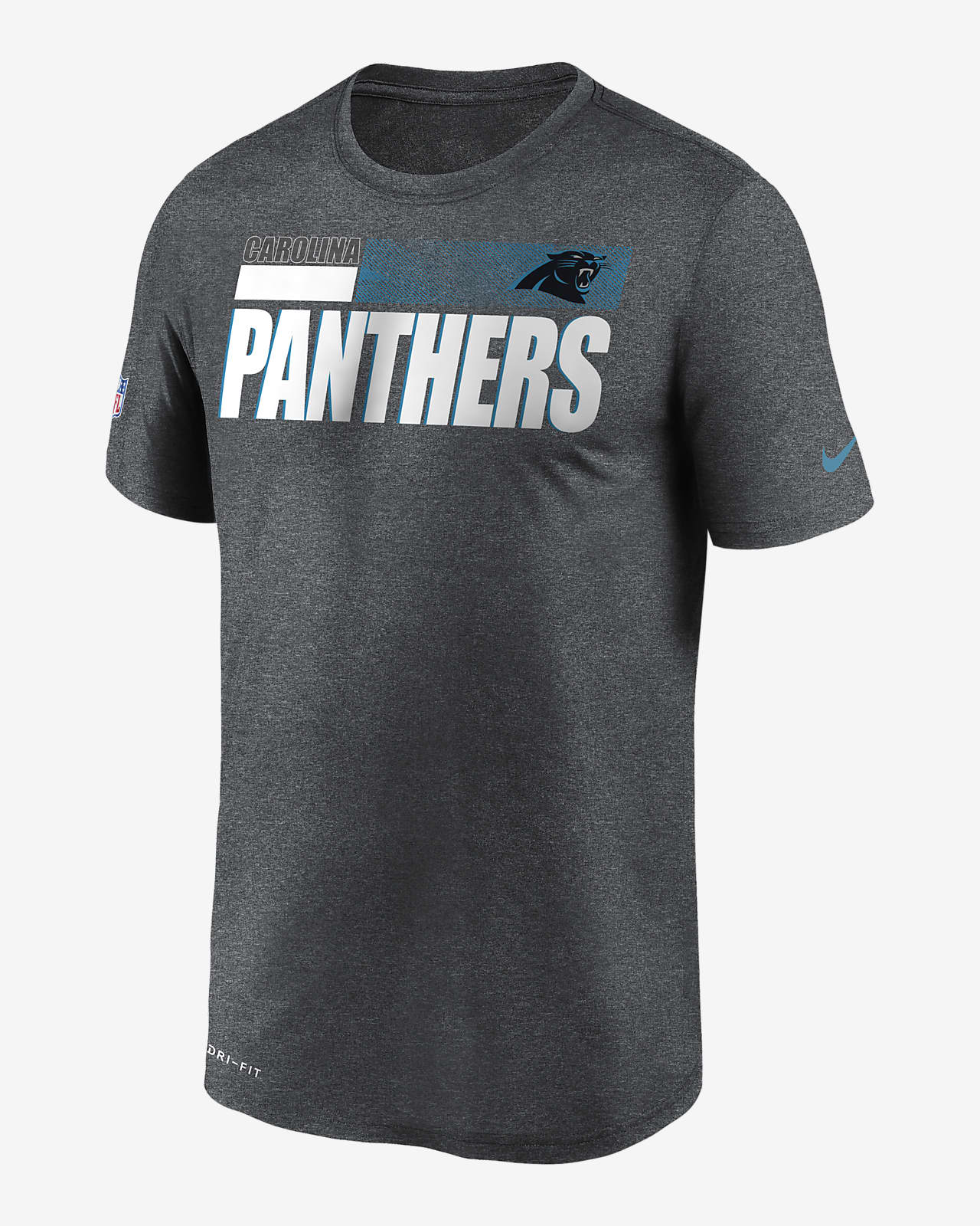 Nike Dri-FIT Team Name Legend Sideline (NFL Carolina Panthers) Men's T-Shirt.  Nike SI