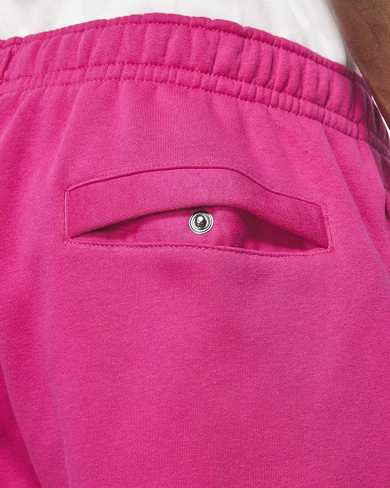 nike club fleece hoodie pink