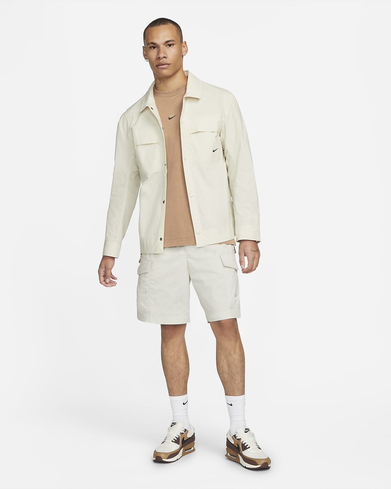 Camicia in tessuto con bottoni Nike Sportswear Style Essentials - Uomo. Nike  IT