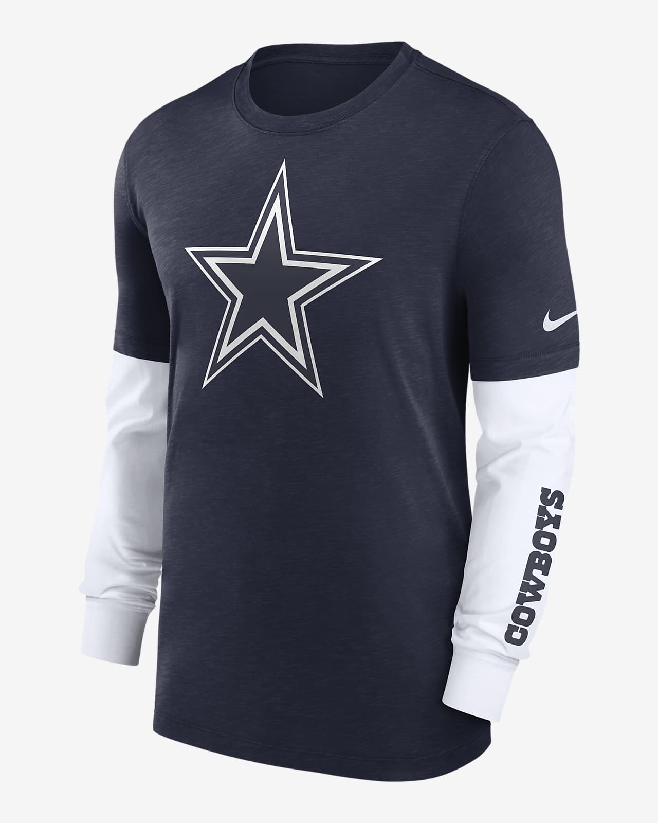 Dallas Cowboys Nike Men's NFL Long-Sleeve Top in Blue, Size: Medium | 00BYEF517RD-05G