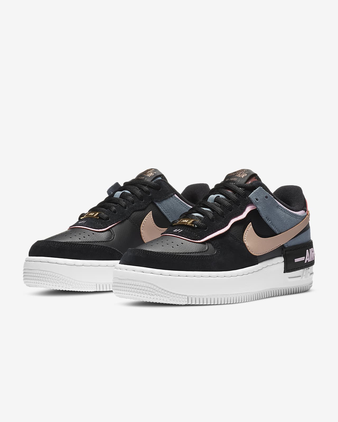 nike force 1 shadow pink