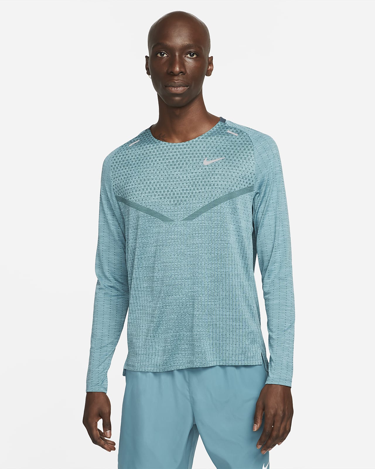 Nike Dri-FIT ADV Techknit Ultra Hardlooptop met lange mouwen voor heren.  Nike BE