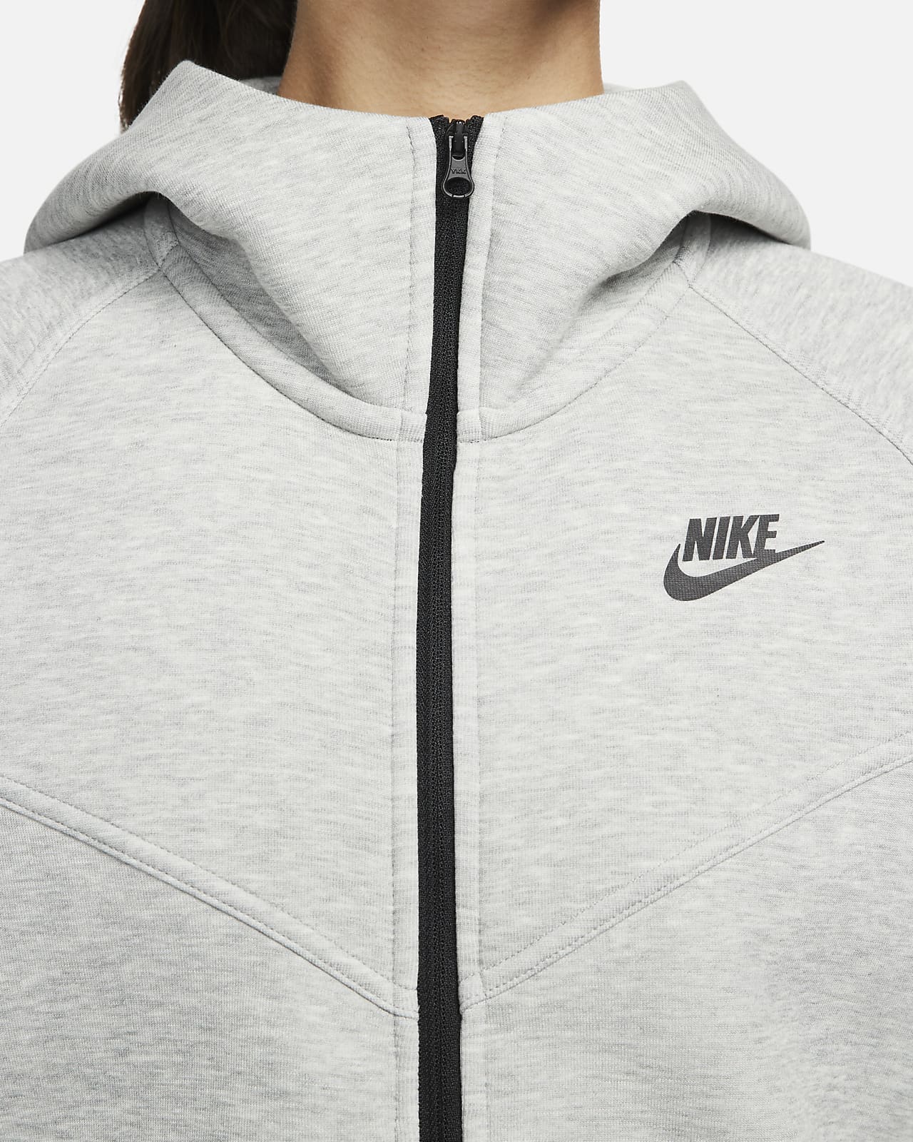 Nike Tech Fleece Full Zip Hoodie Blue White –
