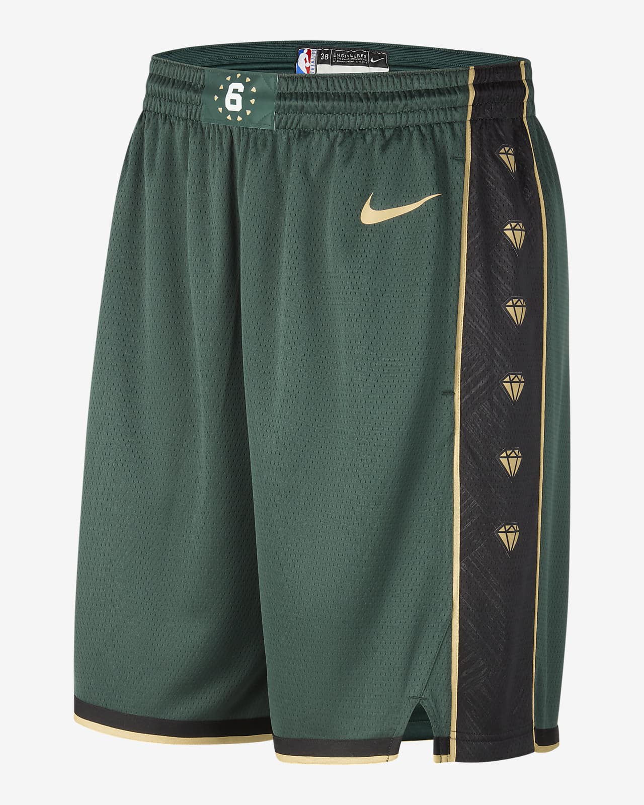 Boston Celtics City Edition Men's Nike Dri-FIT NBA Swingman Shorts. Nike BE